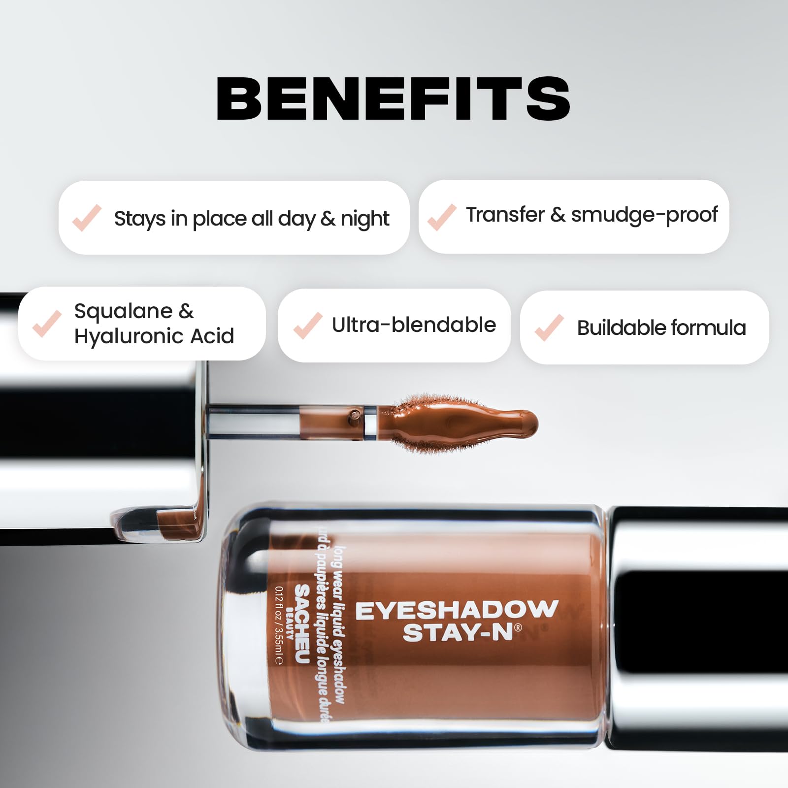 Sacheu Liquid Eyeshadow STAY-N Longwear Eye Makeup — Buildable Highly Pigmented & Blendable Eye Shadow Cream in Matte & Shimmer Finishes, Candy Dipp’d Sacheu buy supplements canada