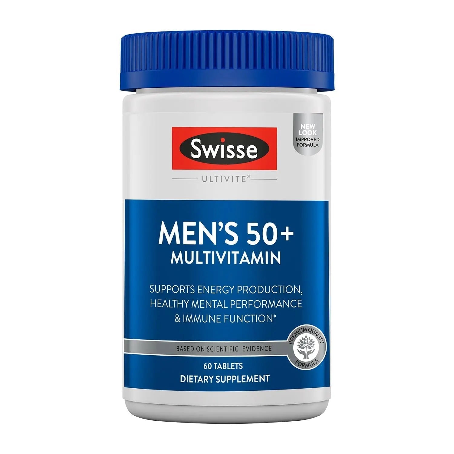Swisse Daily Multivitamin for Men 50 and Over | 39 Vitamins, Antioxidants and Minerals + Adaptogens | Energy & Immune Support | Swisse buy supplements canada