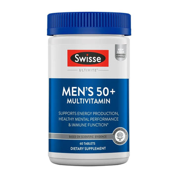 Swisse Daily Multivitamin for Men 50 and Over | 39 Vitamins, Antioxidants and Minerals + Adaptogens | Energy & Immune Support | Swisse buy supplements canada