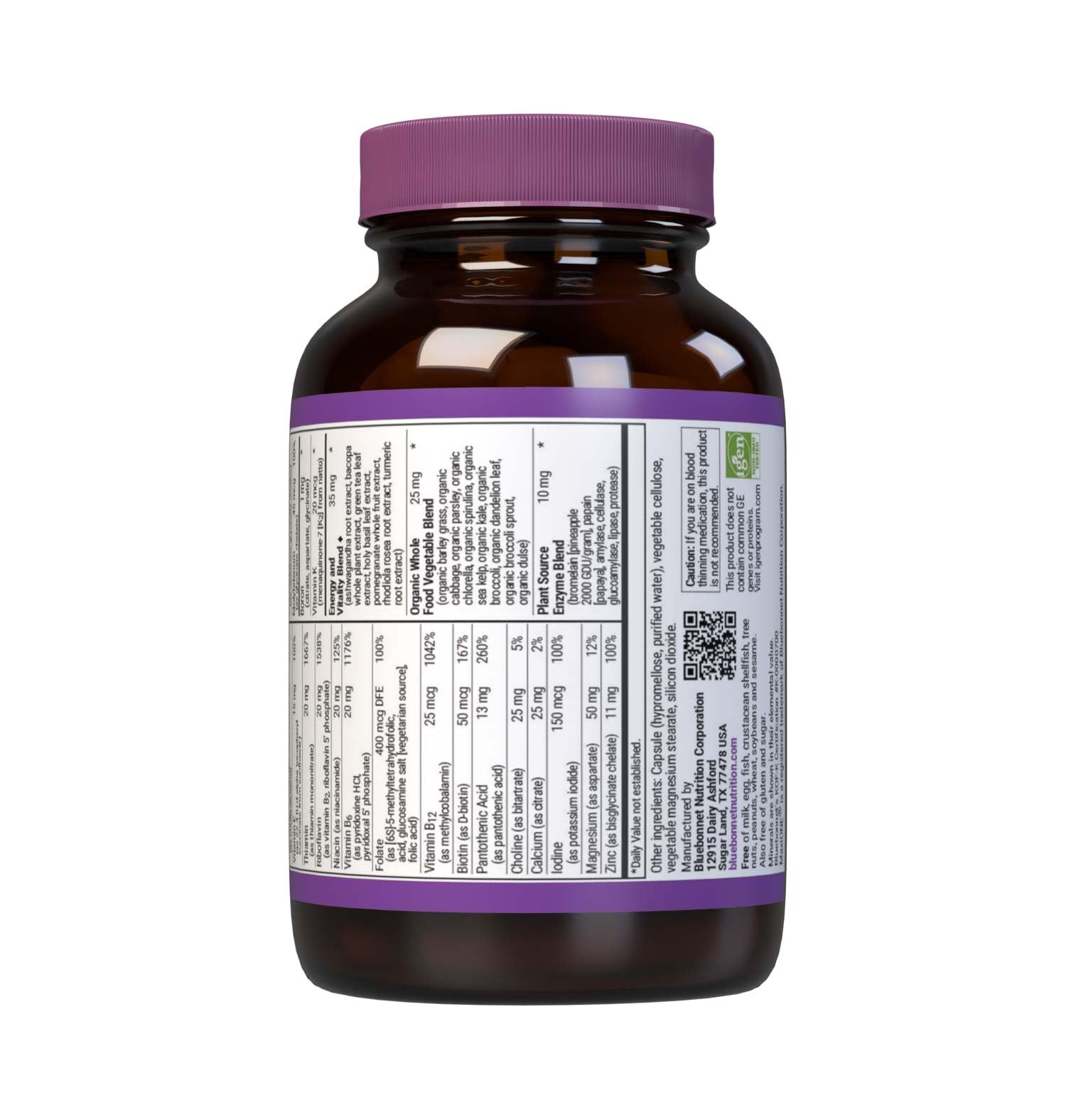 Bluebonnet Nutrition Maxi One Whole Food Multiple, Enzymes, Energy, Vitality, Gluten, Kosher, Soy & Dairy-Free, Vegetarian Friendly, Non-GMO, 30 Count BlueBonnet buy supplements canada