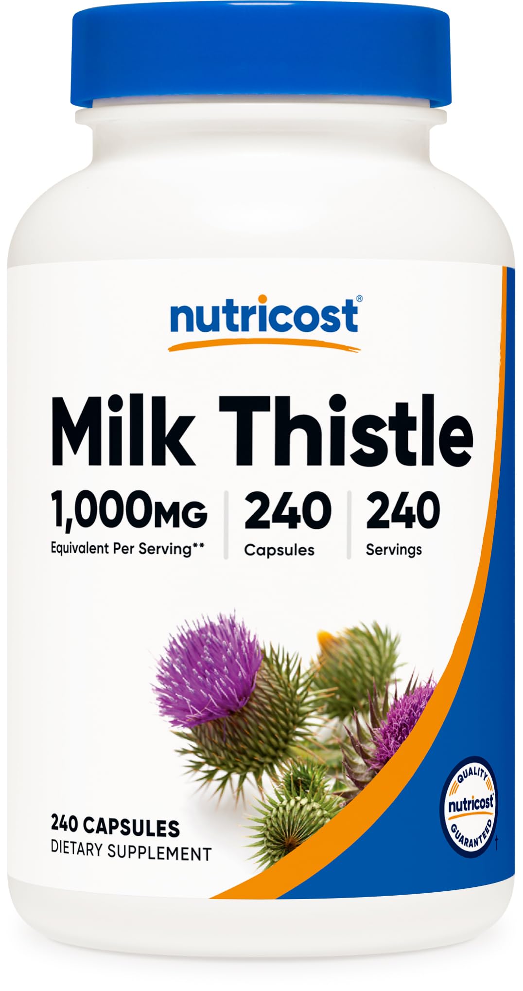 Nutricost Milk Thistle Extract 240 Capsules for 240 Servings Per Bottle - Vegan, GMO Free and Gluten Free Nutricost buy supplements canada