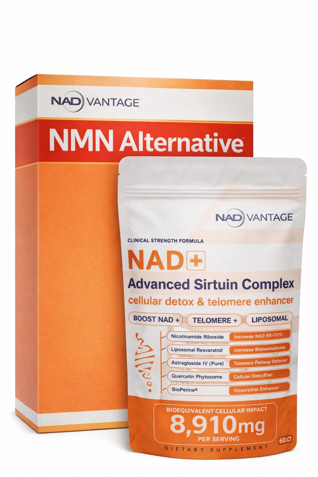 Eternaroot NAD+ 5D Matrix - High Potency NAD Precursor - 1000mg Nicotinamide Riboside (NR) + Liposomal Resveratrol - Clean Vegan Formula - Cellular Energy & Immune Support Eternaroot buy supplements canada