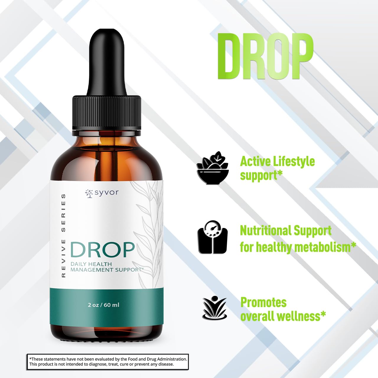 (3 Pack) Drop The Pounds Drops, Official Drop The Pounds Liquid Drops with All Natural Ingredients, Advanced Health Optimizer & Wellness Support with Premium Vitamins for Women & Men (90 Servings) Syvor buy supplements canada