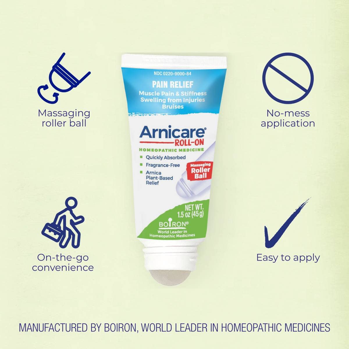 Boiron Arnicare Roll-on gel, for bruising, pain, stiffness, aches, Homeopathic Medicine for Pain Relief, 1.5 Ounce (Pack of 1) Boiron buy supplements canada
