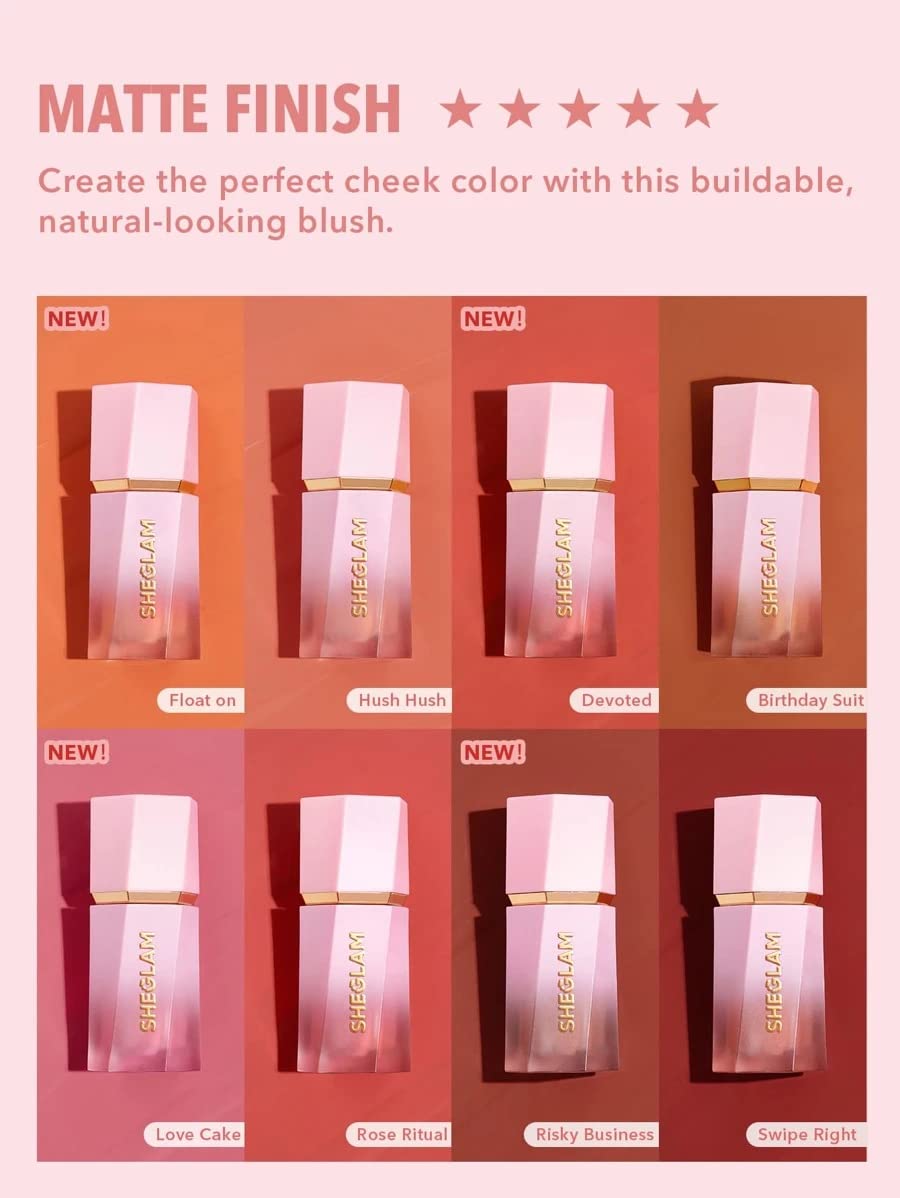 SHEGLAM Color Bloom Liquid Blush Makeup for Cheeks Matte Finish - Love Cake SHEGLAM buy supplements canada