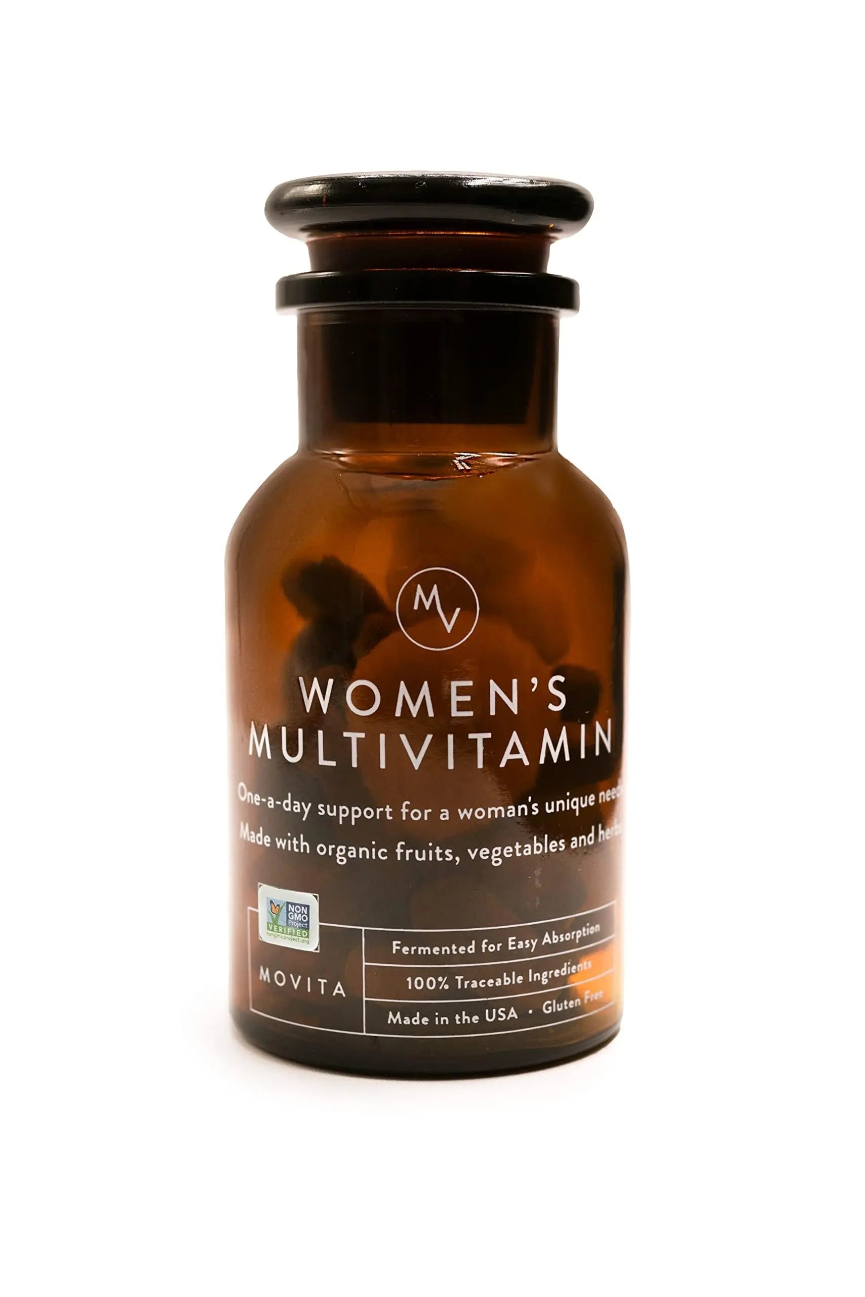 Movita Women’s Daily Multivitamin - Organic Fermented Whole Foods for Enhanced Energy, Immunity & Vitality - Vegan Movita buy supplements canada