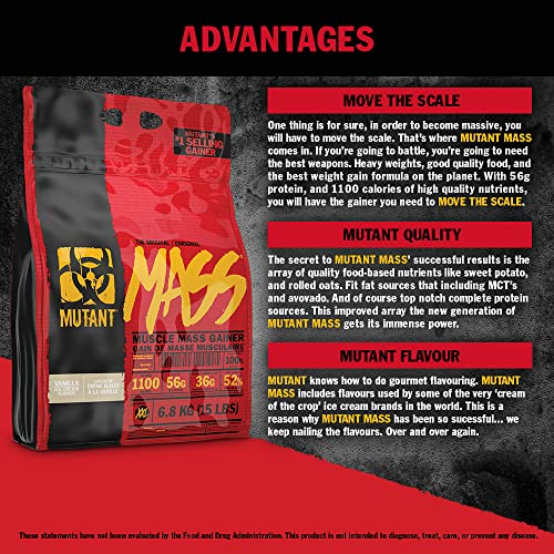 MUTANT Mass Weight Gainer Protein Powder, High-Calorie Workout Shakes Mutant buy supplements canada