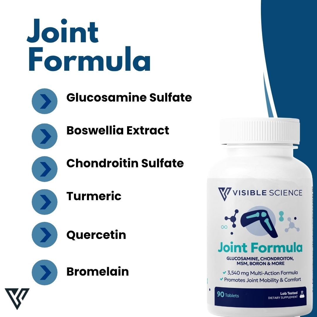 Visible Science Joint Formula – Advanced Joint Support with Herbal Blend & Antioxidants, Tablets 90ct Visible Science buy supplements canada