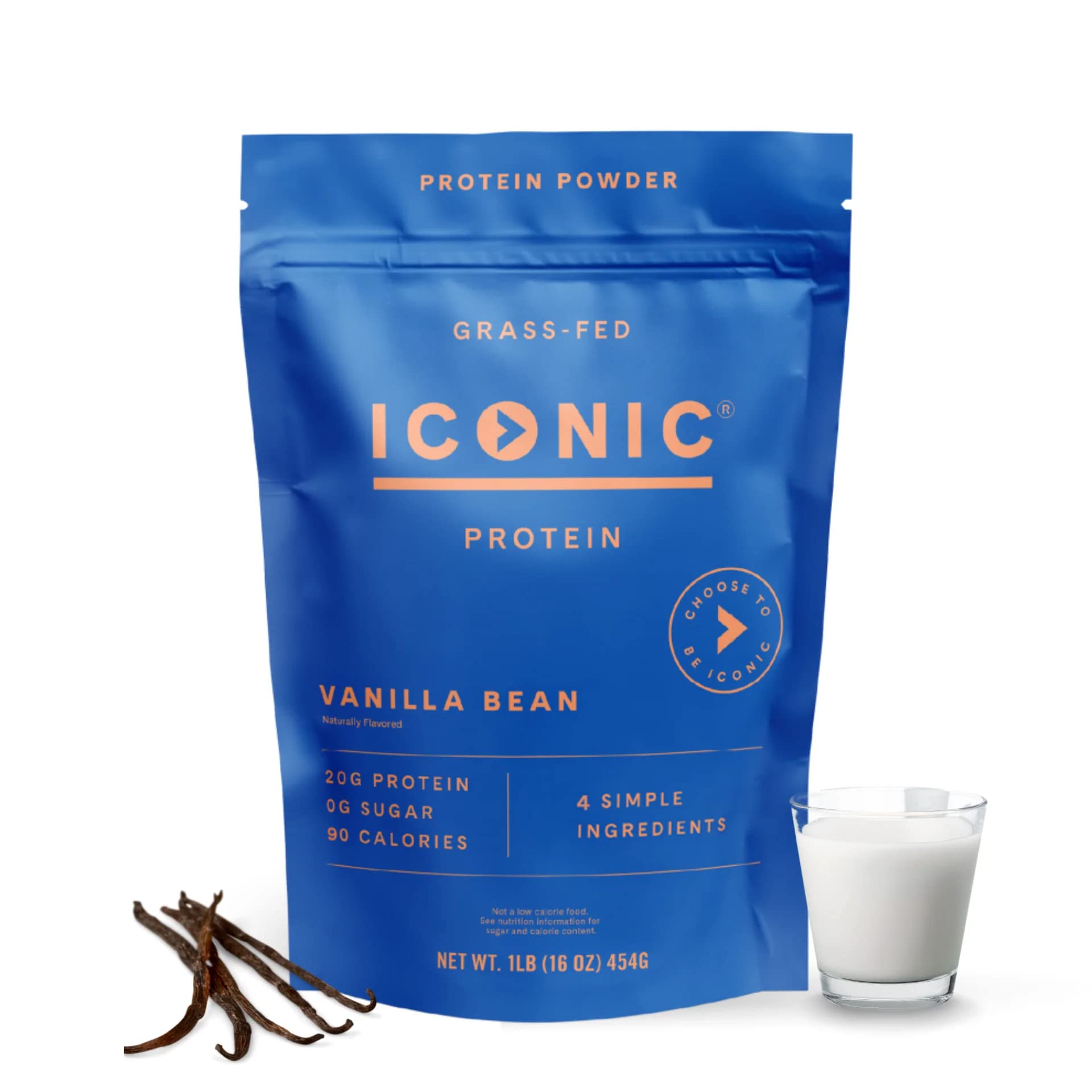 ICONIC Protein Powder, Vanilla Bean - Sugar Free, Low Carb Protein Powder - Lactose Free ICONIC buy supplements canada