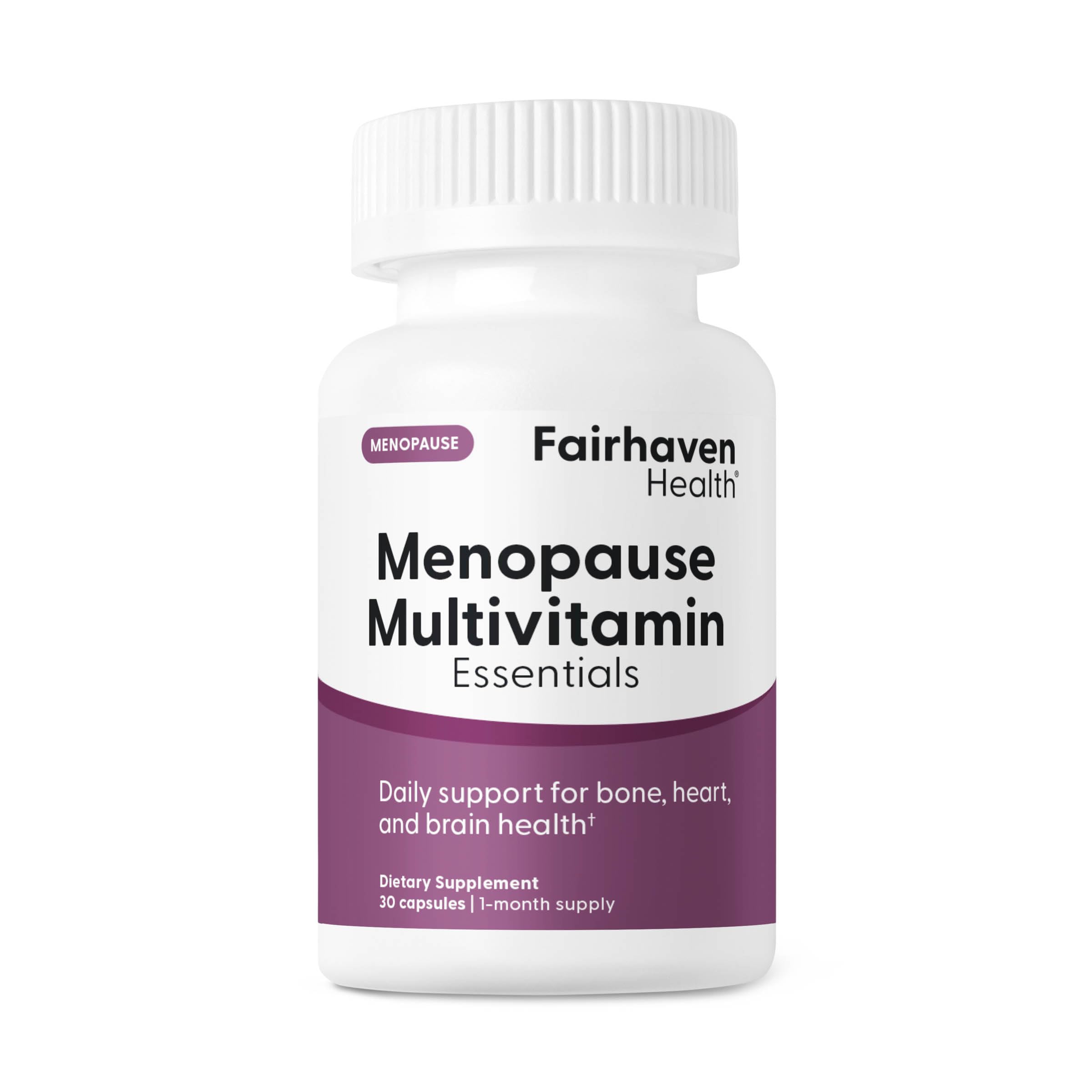 Fairhaven Health Menopause Multivitamin Essentials | Hormone Free Menopause Supplements for Women | Methylated Multivitamin for Women 50 and Over | Non-GMO | Perimenopause Supplements | 30 Capsules Fairhaven Health buy supplements canada