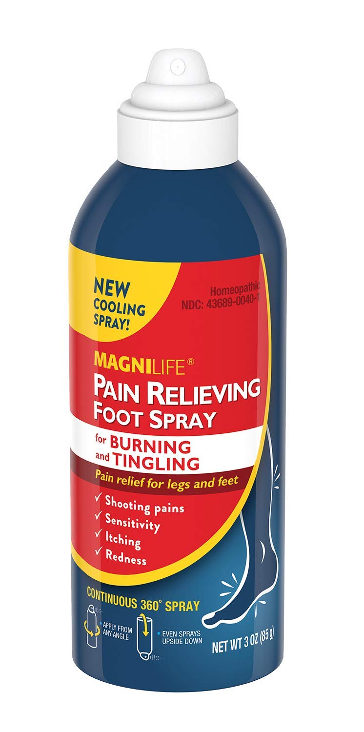 MagniLife Pain Relief Foot Spray, 3 oz, Pain Relief for Burning, Tingling or Sensitivity in Feet and Legs, No Alcohol Cooling Spray Moisturizes Dry, Cracked Heels MagniLife buy supplements canada