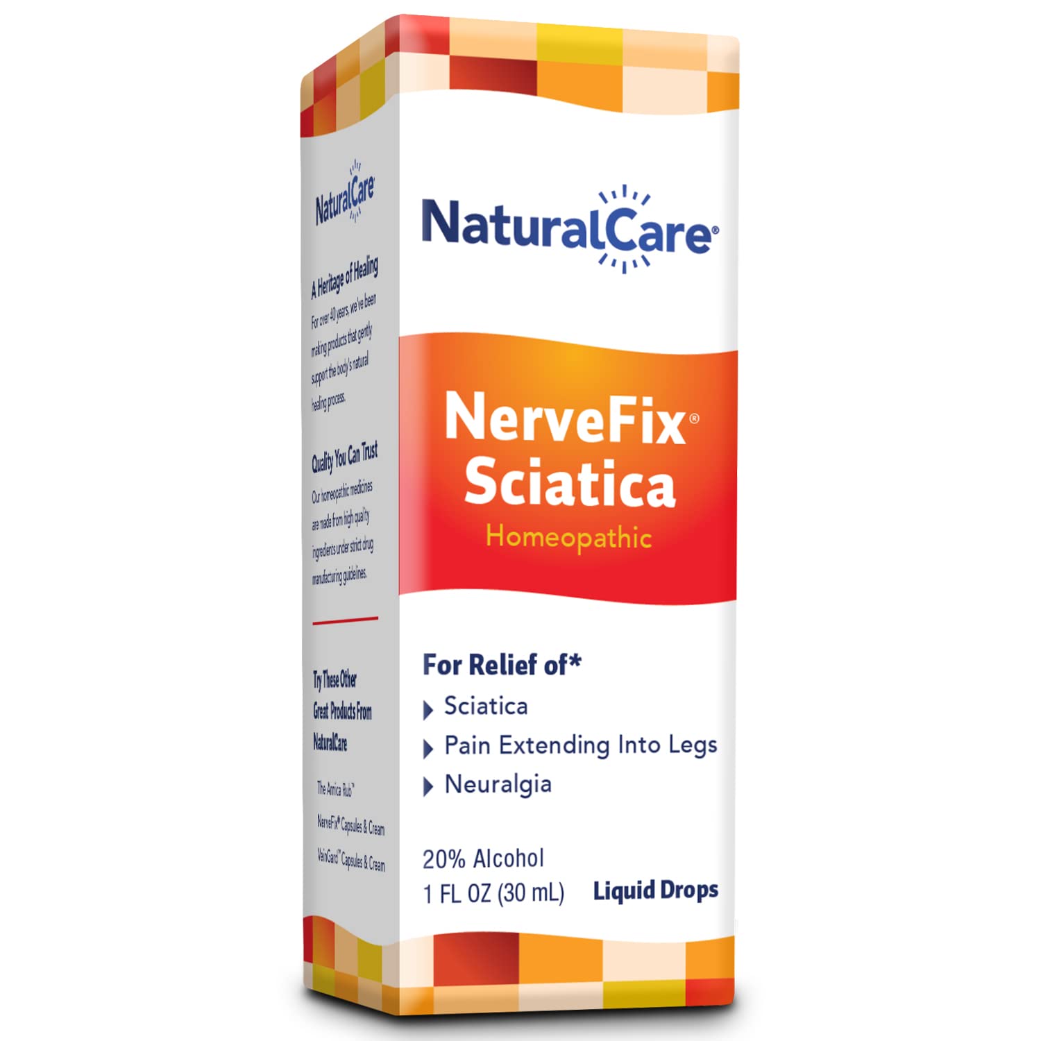 NaturalCare Pain Relief NerveFix Sciatica Neuralgia, 1 oz Liquid Natra Bio Natra-Bio buy supplements canada