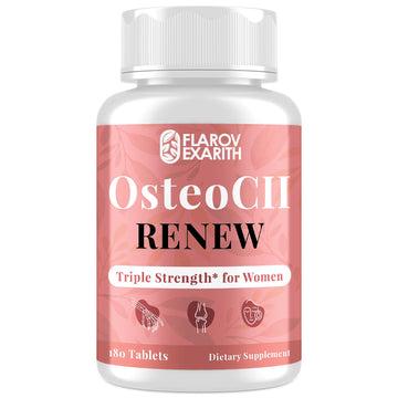 Joint Supplements for Women OsteoCII Renew Triple Strength – Advanced Joint, Bone & Skin Formula – Collagen, Glucosamine, Chondroitin, Calcium, MK-7, Vitamin D3, Hyaluronic Acid, 180 Tablets Flarovexarith buy supplements canada
