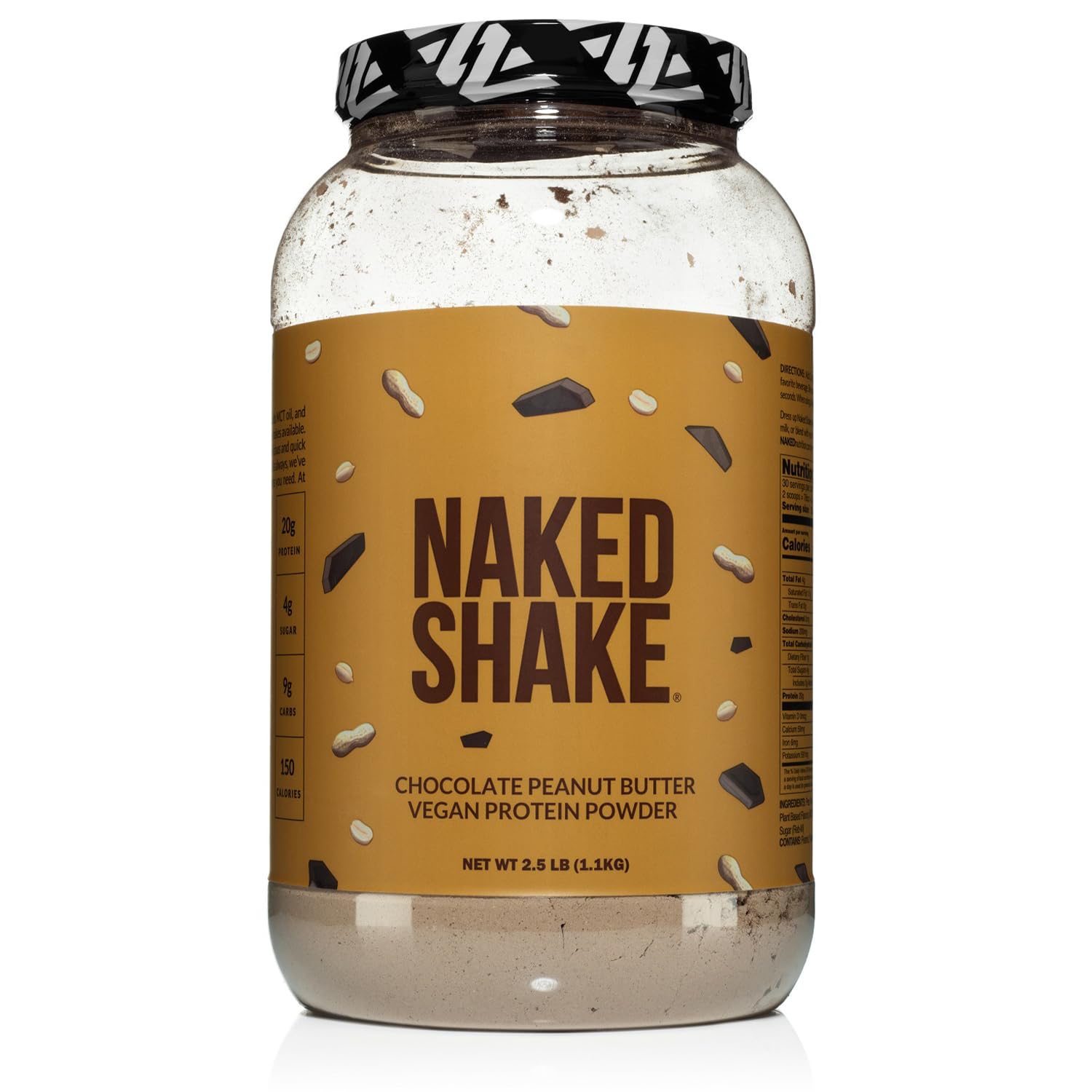 Naked Shake - Chocolate Peanut Butter Protein Powder - Vegan Protein Powder from US NAKED buy supplements canada