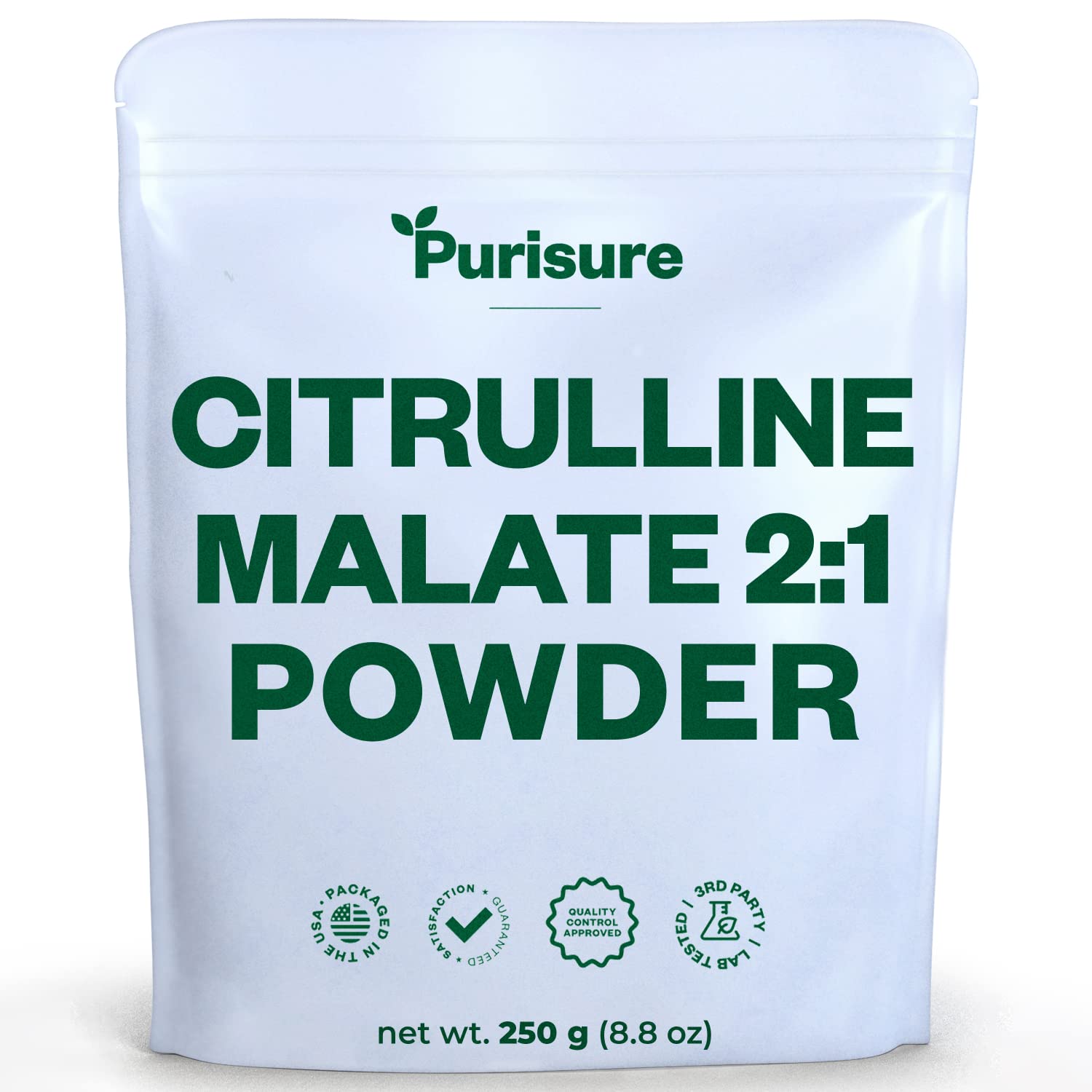 Purisure L-Ctrulline Powder 250g, Premium Citrulline 2:1 Malate Supplement for Strength Purisure buy supplements canada