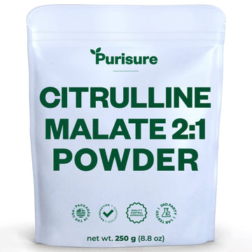 Purisure L-Ctrulline Powder 250g, Premium Citrulline 2:1 Malate Supplement for Strength Purisure buy supplements canada