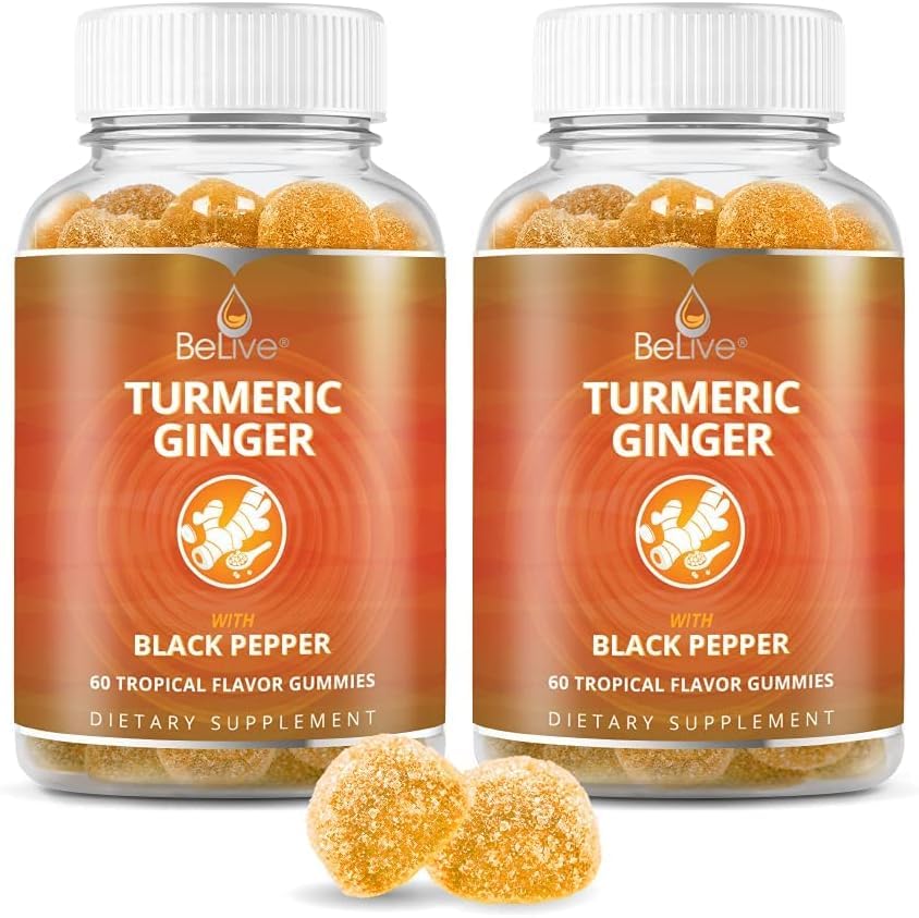 BeLive Turmeric Curcumin with Black Pepper & Ginger - Turmeric and Ginger Supplement BeLive buy supplements canada