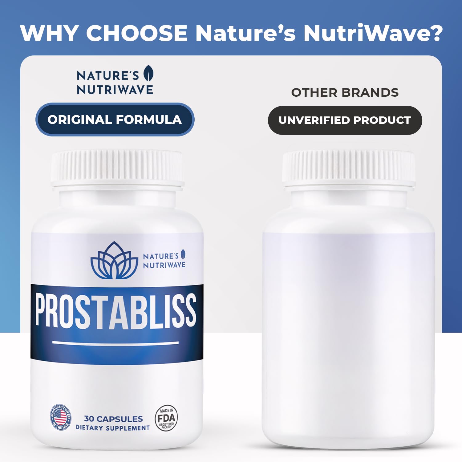 Prostabliss – 100% Natural Herbal Supplement with Zinc, Green Tea, Milk Thistle & Ginseng – Made in USA – 30 Capsules, 1 Month Supply Nature’s NutriWave buy supplements canada
