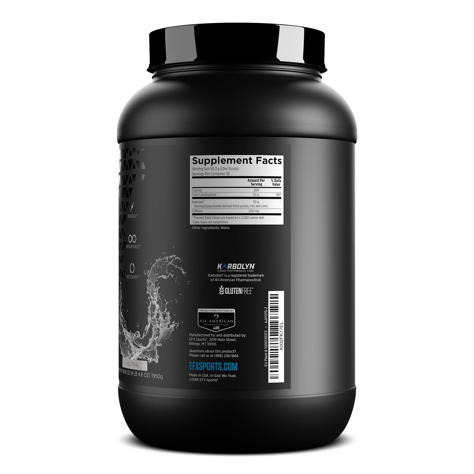 EFX Sports Karbolyn Energy | Performance Carbohydrate Powder + Caffeine | Carb Load EFX Sports buy supplements canada