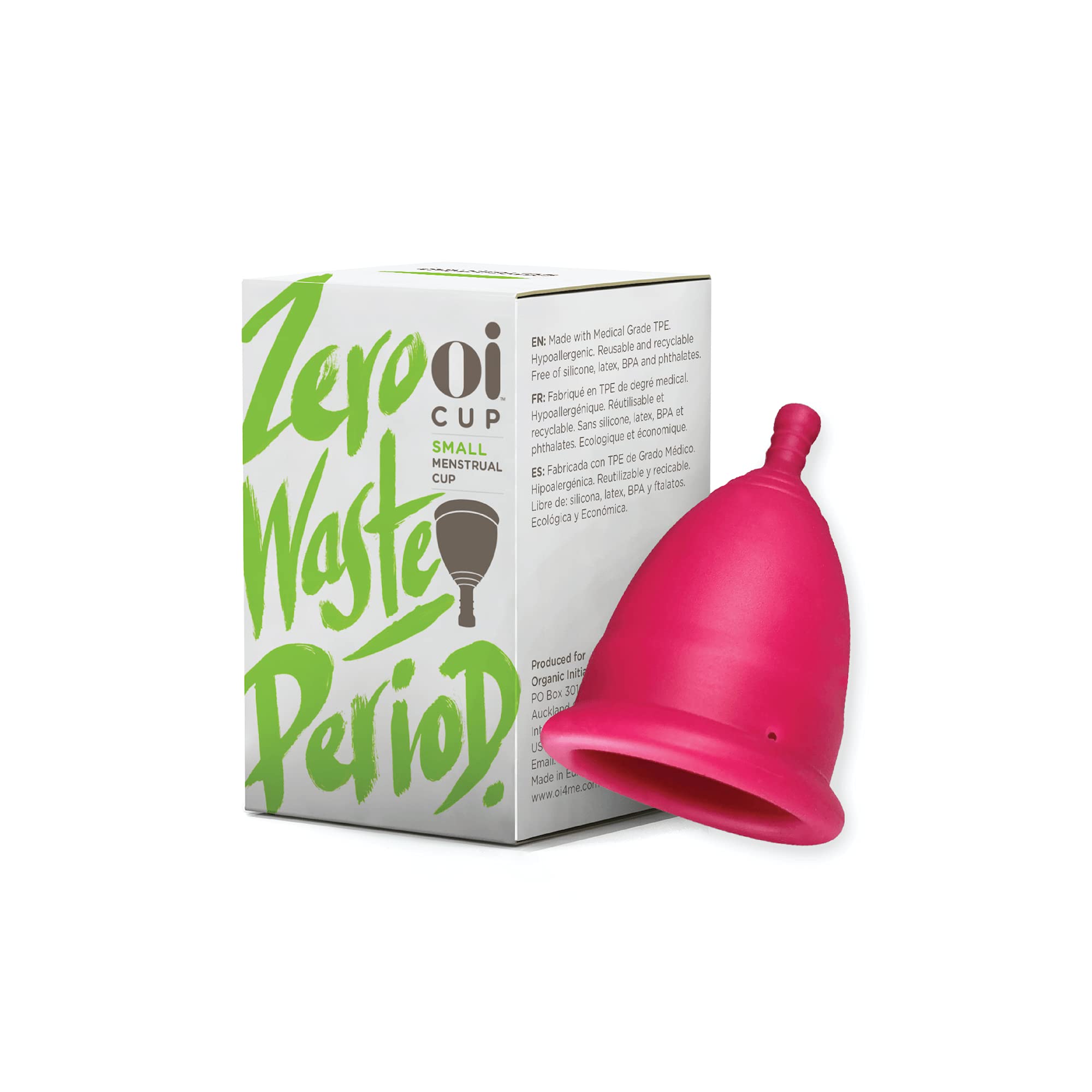 Oi | Organic Initiative - Menstrual Cup | Small - Slim-fit, Wear for 12 hrs | Reusable, Leak Free (17 ml) oi buy supplements canada