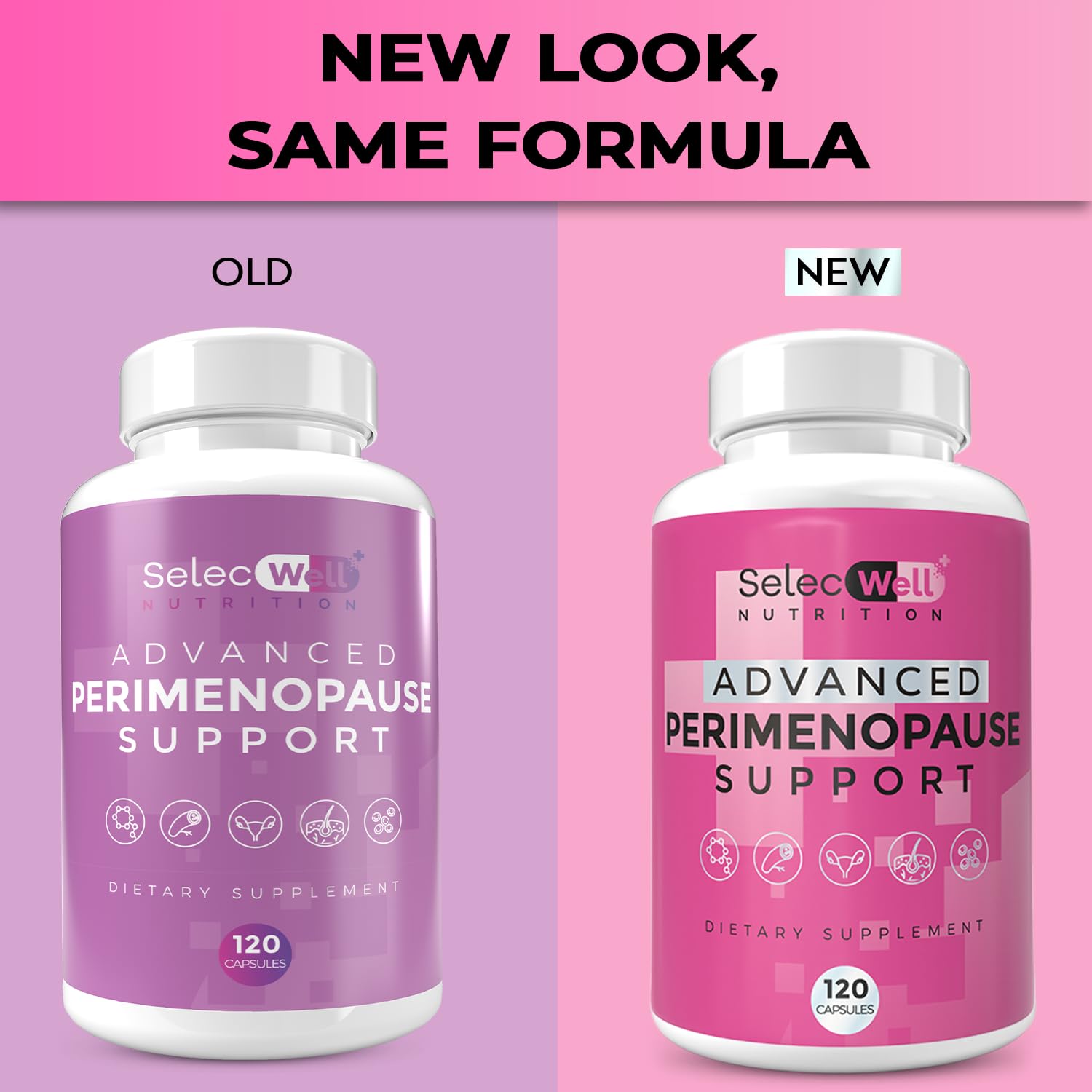 Perimenopause & Menopause Support Supplement for Women – Multi‑Symptom Relief with Black Cohosh & Red Clover Isoflavones | Ashwagandha Adaptogen & Herbal Blend | Hormone Balance Support | 120 Capsules SelecWell buy supplements canada