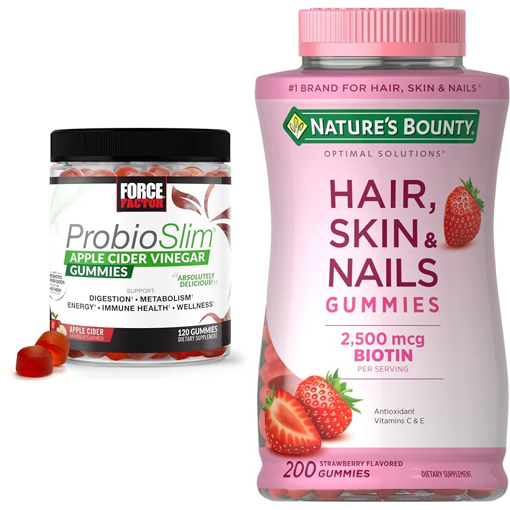 Force Factor ProbioSlim Apple Cider Vinegar Gummies with Organic, LactoSpore & Nature' Force Factor buy supplements canada