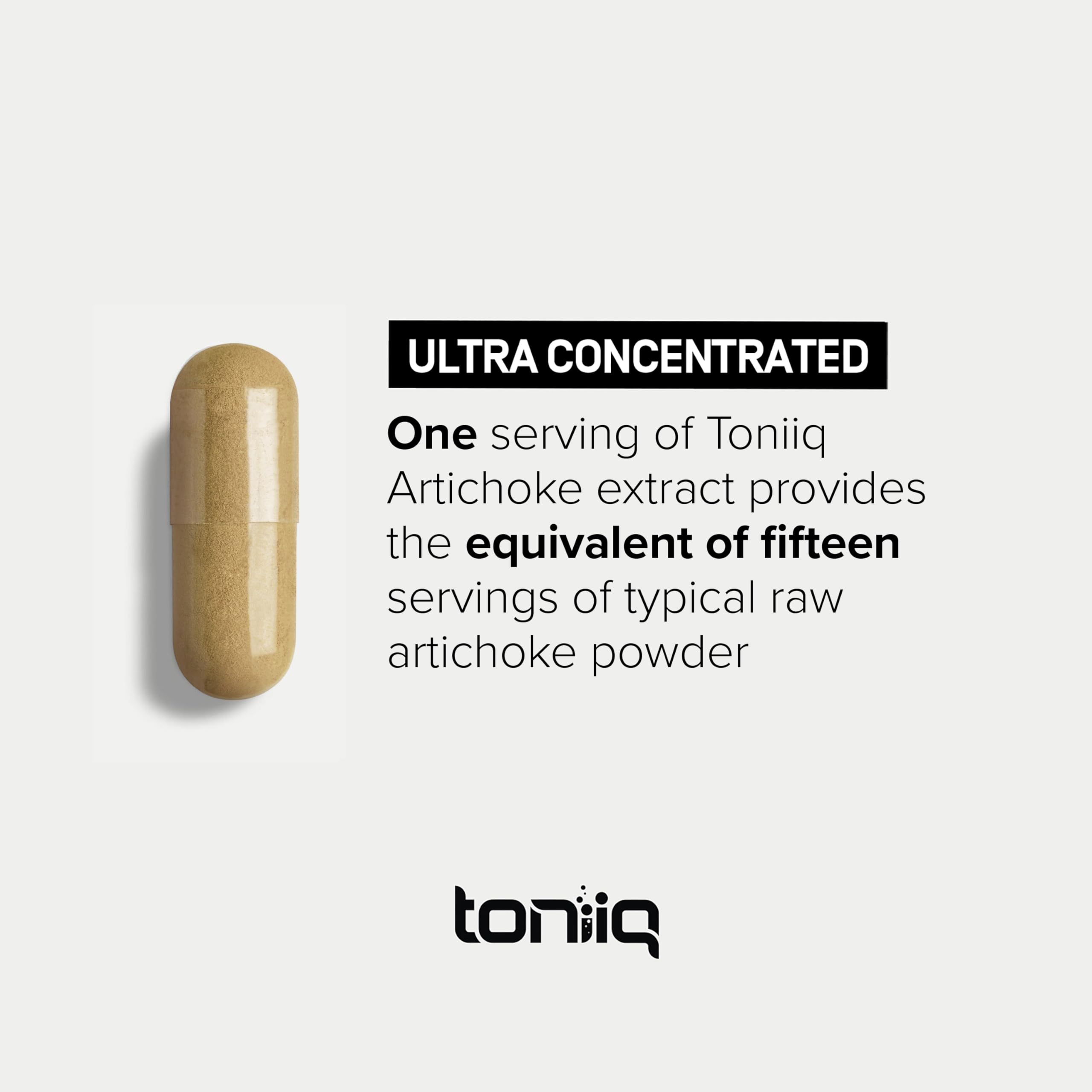 Toniiq 18,000mg 15x Concentrated Artichoke Extract Capsules - Ultra Concentrated Toniiq buy supplements canada