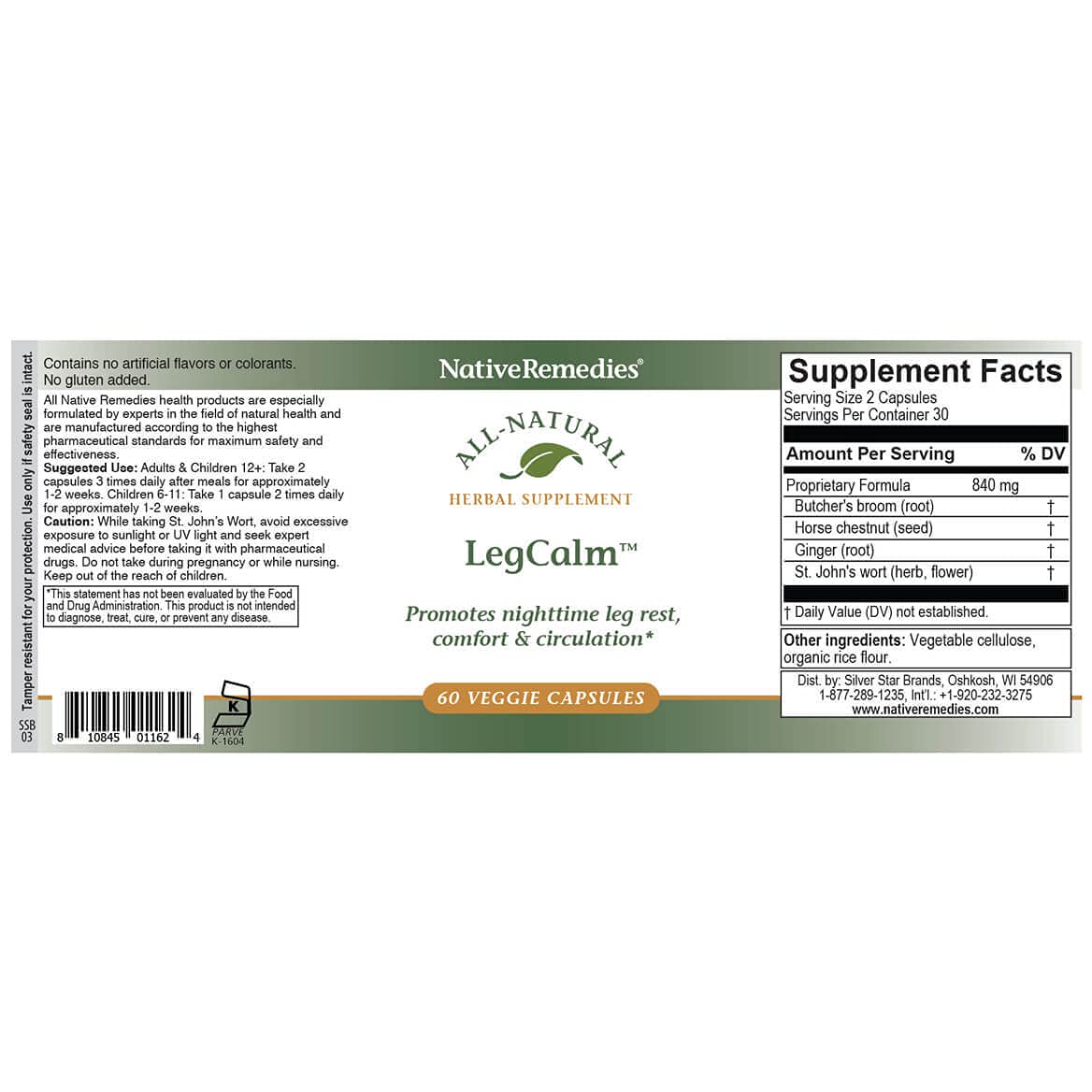 Native Remedies Leg Calm for Rested Legs and Limb Comfort at Night, 60 Veggie Caps Native Remedies buy supplements canada