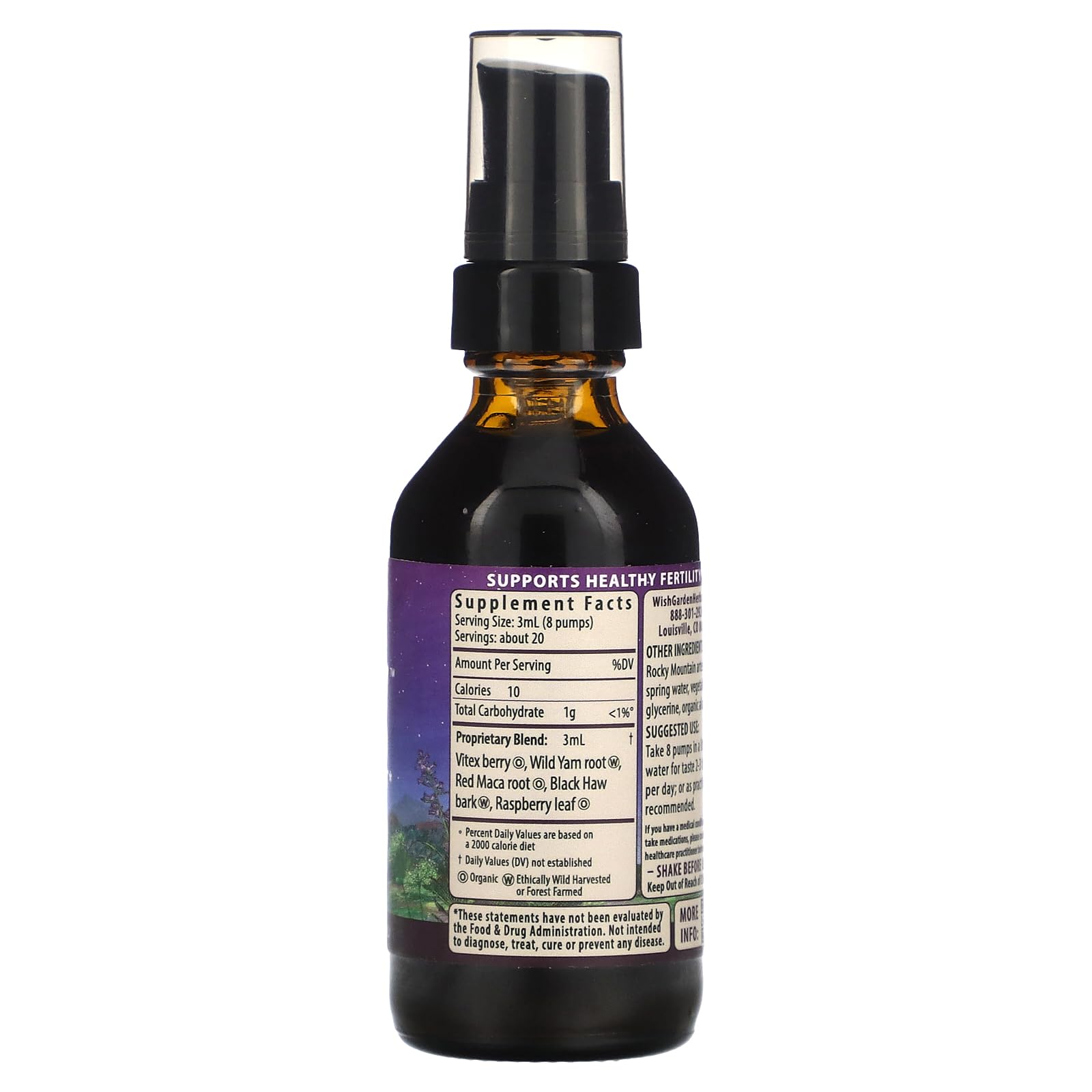 WishGarden Herbs Fertility Prep - All-Natural Fertility Herbal Supplement with Vitex, Red Maca & Raspberry Leaf, Supports Healthy Hormone Balance for Women, Optimal Uterine Health & Conception, 2oz WishGarden buy supplements canada