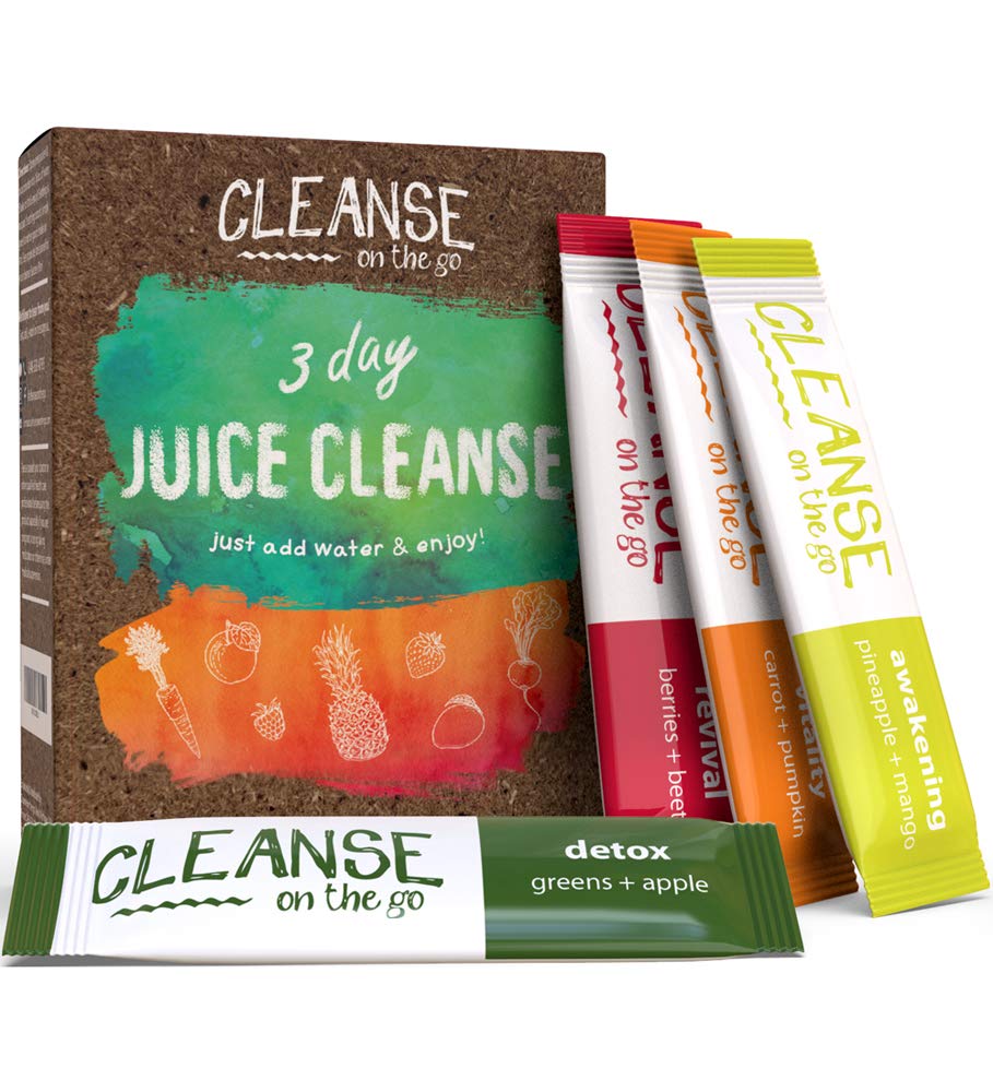 CLEANSE on the go - 3 Day Juice Cleanse - Just Add Water - 21 Powder Packets CLEANSE on the go buy supplements canada