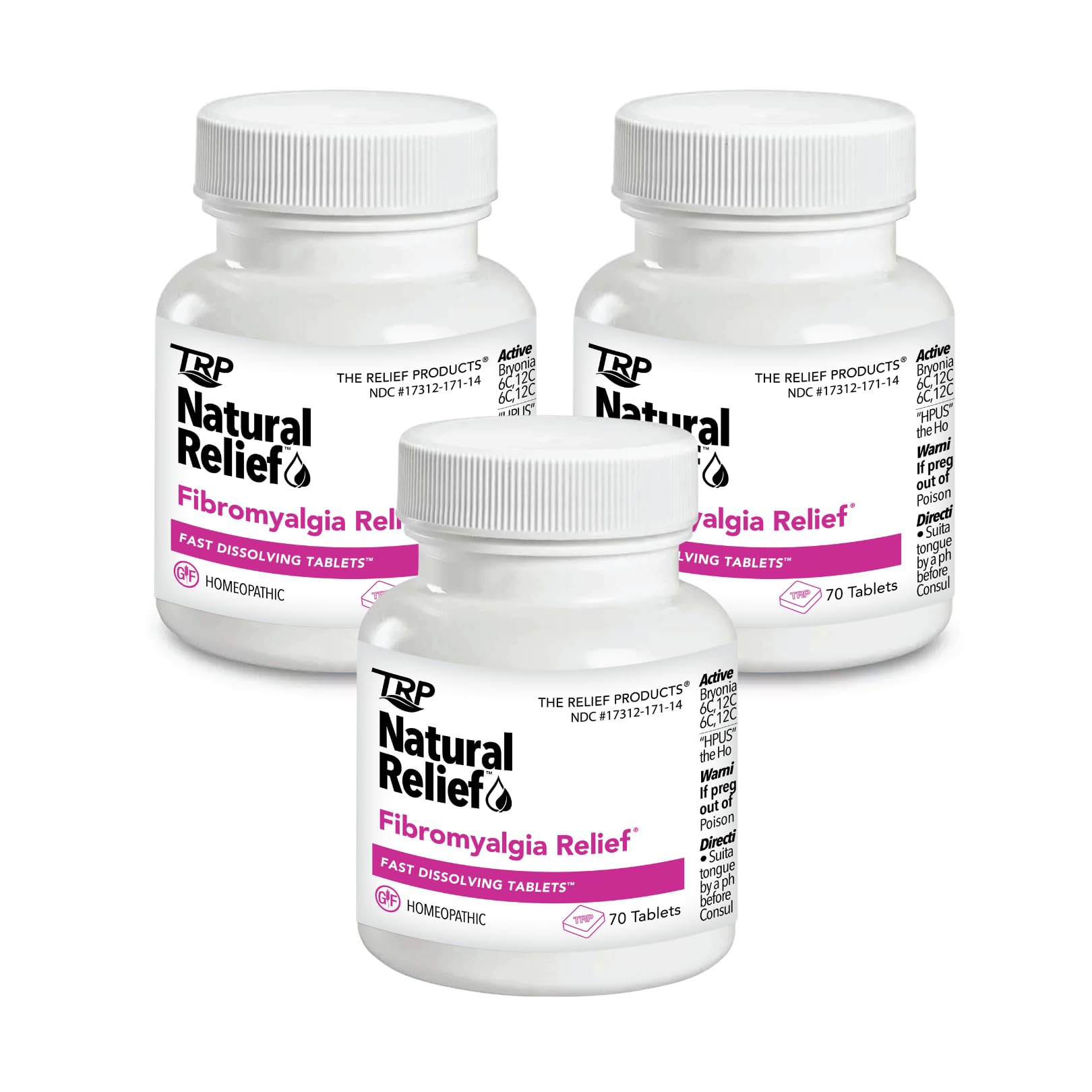 Fibromyalgia Relief for Temporary Relief of Muscle Soreness Discomfort Tenderness Difficulty Moving Joint Pain (3 Pack) TRP THE RELIEF PRODUCTS buy supplements canada