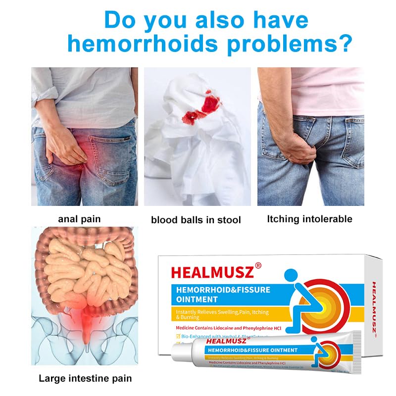 HEALMUSZ Hemorrhoid & Fissure Ointment,with 4% Lidocaine and Phenylephrine HCl,Fast Relief for Pain, Swelling, Discomfort & Itching | 1.5 oz HEALMUSZ buy supplements canada