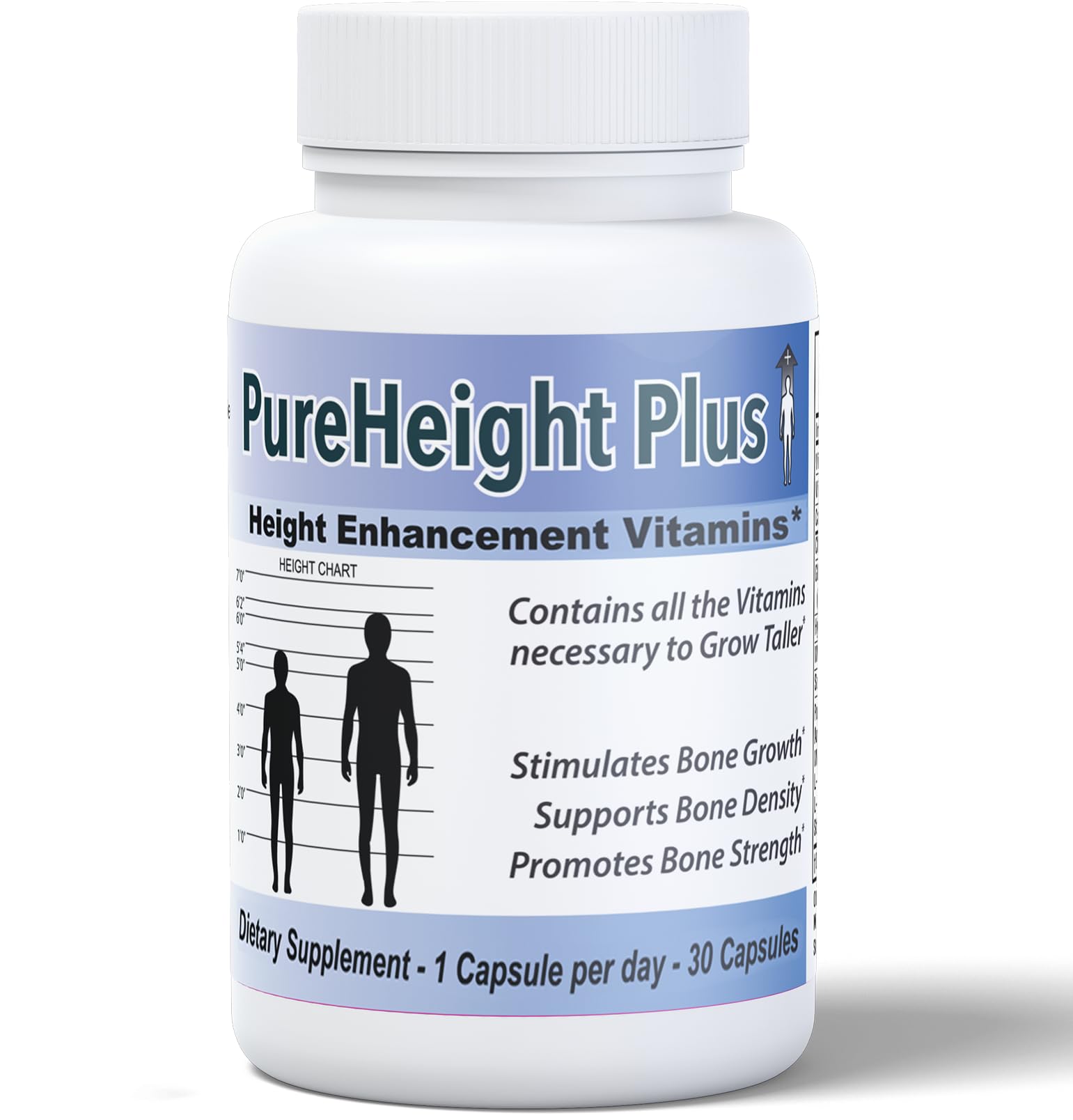 Height Growth Vitamins Grow Taller - Increase Bone Strength Bone Density Bone Growth PURE BIOTECHNOLOGIES buy supplements canada