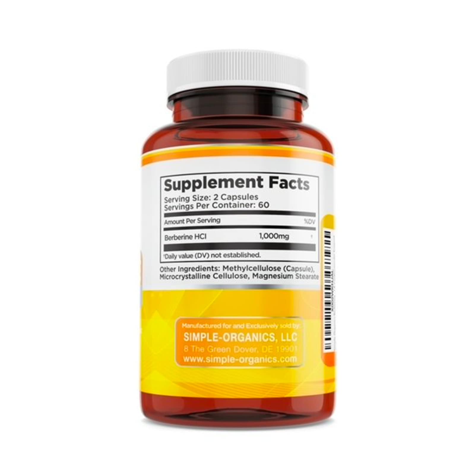 Simple-Organics Berberine 500mg (1000mg Per Serving) for Supports Healthy Immune Simple-Organics buy supplements canada