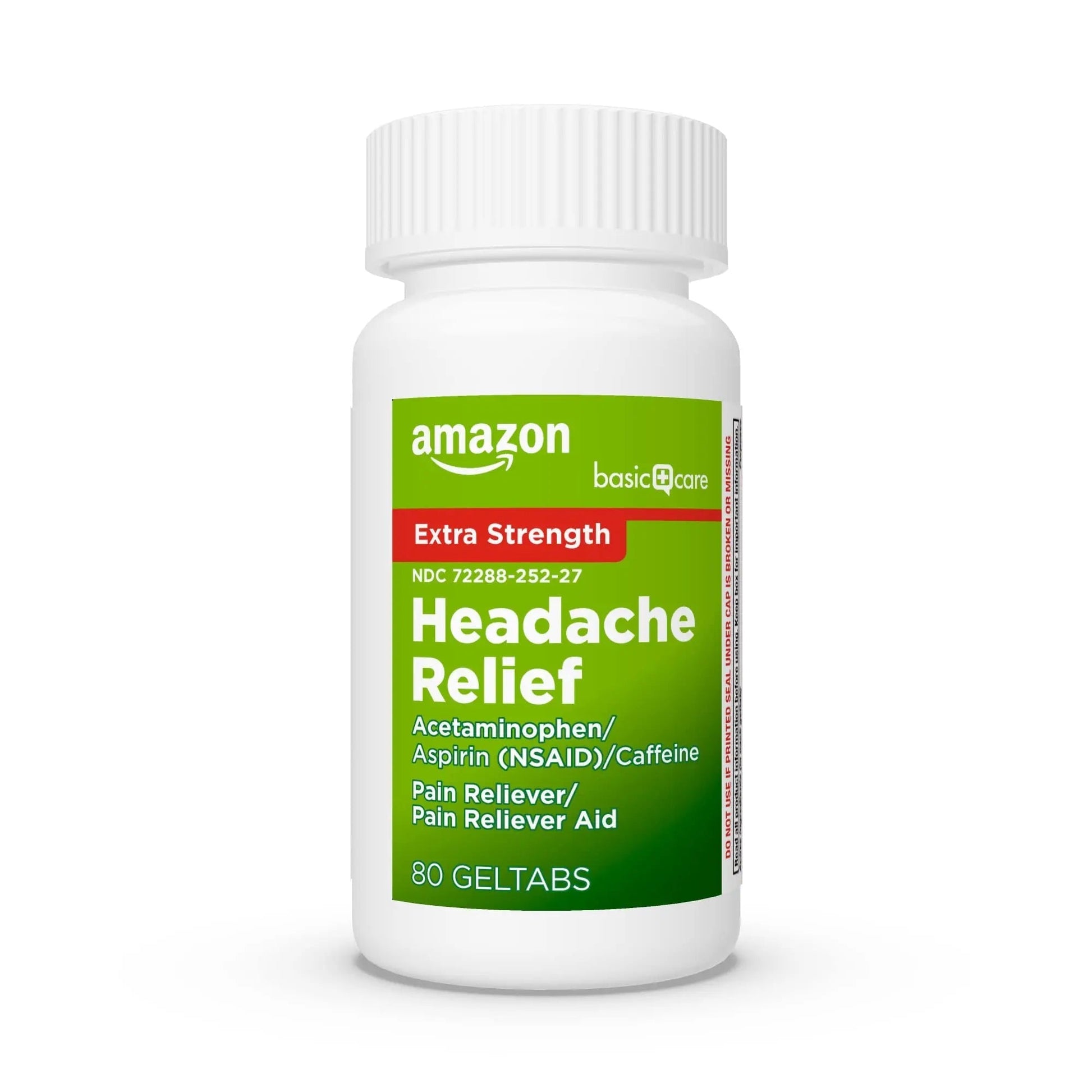 Amazon Basic Care Extra Strength Headache Relief Geltabs, Pain Reliever for Arthritis, Menstrual Pain and Cramps, 80 Count Amazon Basic Care buy supplements canada