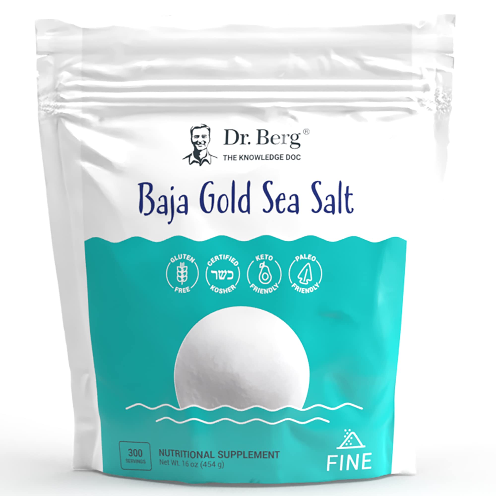 Dr. Berg's Baja Gold Sea Salt Organic - Natures Fine Sea Salt Support For Hydration Dr. Berg Nutritionals buy supplements canada