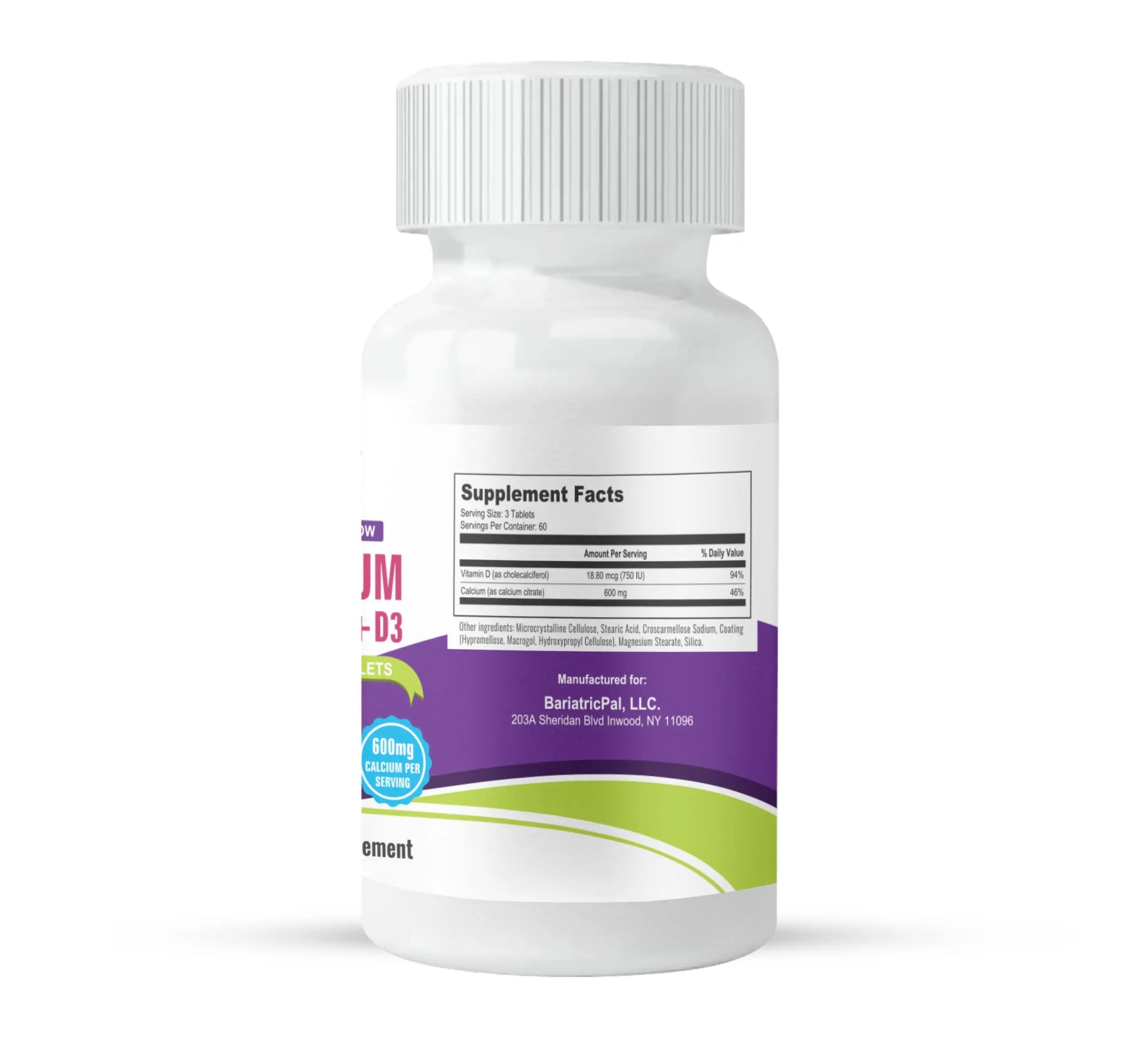 BariatricPal 30-Day Bariatric Vitamin Bundle Multivitamin ONE 1 per Day! Capsule with 60mg Iron Easy Swallow Calcium Citrate BariatricPal buy supplements canada