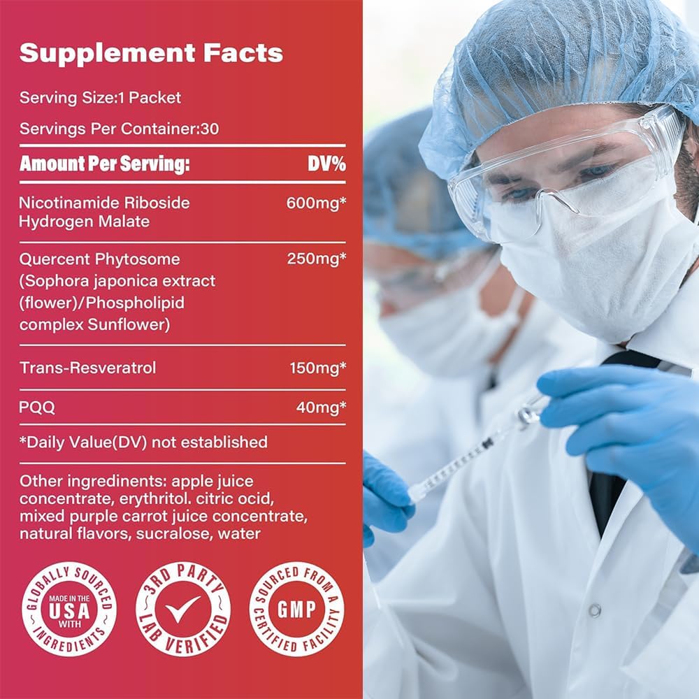 Zoone Nutra NAD Supplement 1200mg with Nicotinamide Riboside, PQQ & Resveratrol – Advanced Cellular Energy & Longevity Support – Anti-Aging Formula for Mental Clarity – 30 Packets Zoone Nutra buy supplements canada