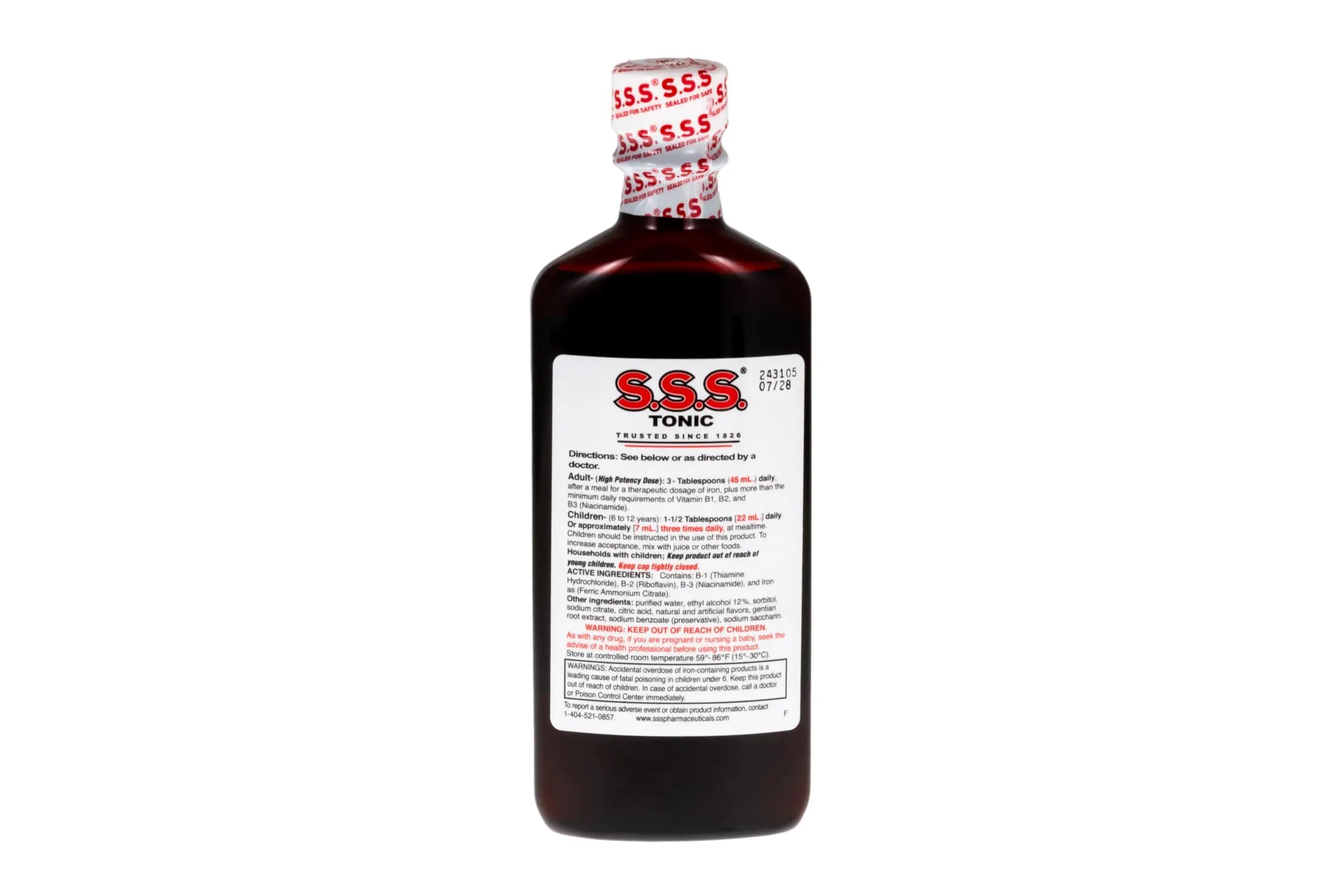 S.S.S. Tonic, Iron and Vitamin B Supplement, High Potency Vitamins, Bottle,10 Fl Oz (Pack of 1) S.S.S. CO. buy supplements canada