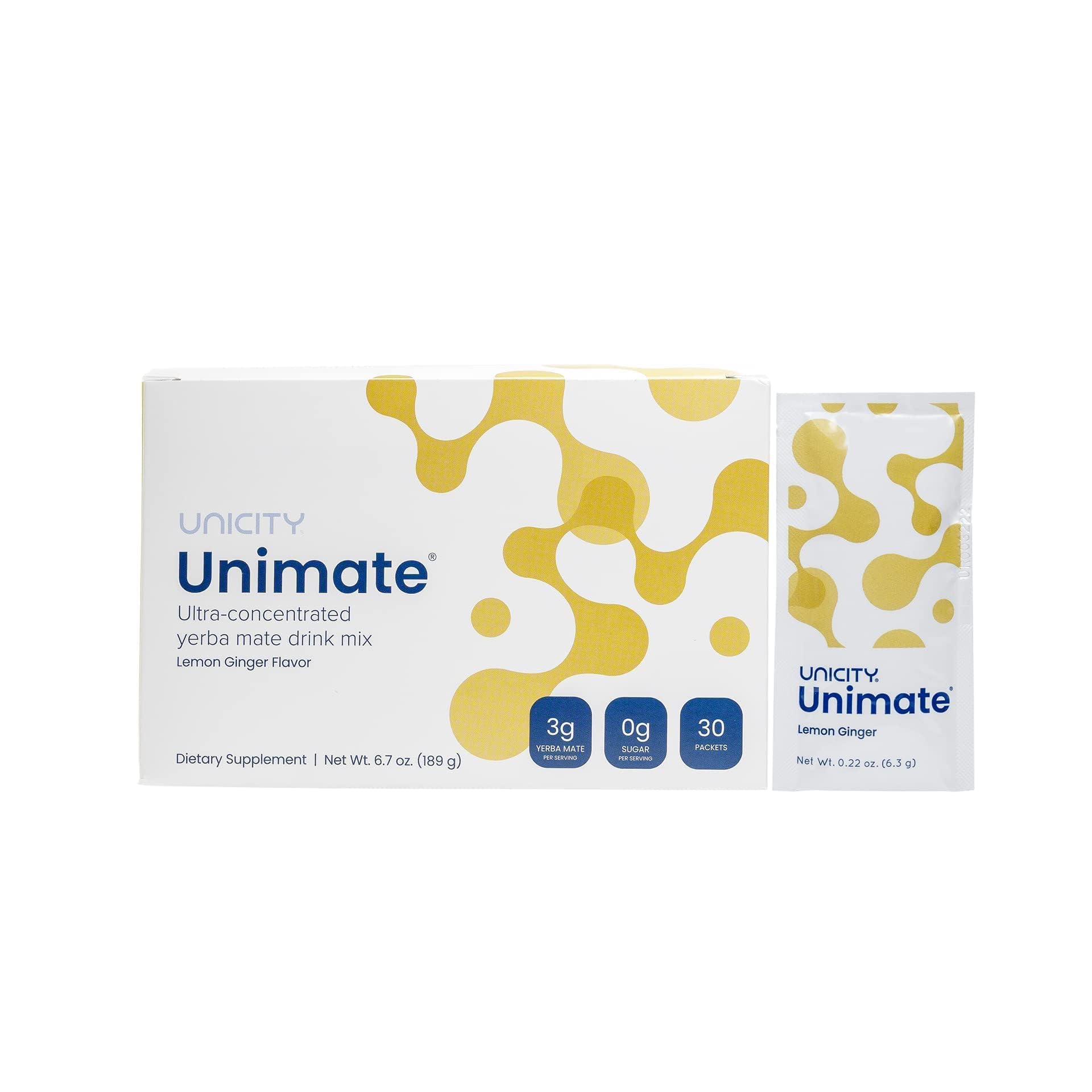 Unicity UNIMATE (Lemon Ginger, 30 Pouches) Unicity buy supplements canada