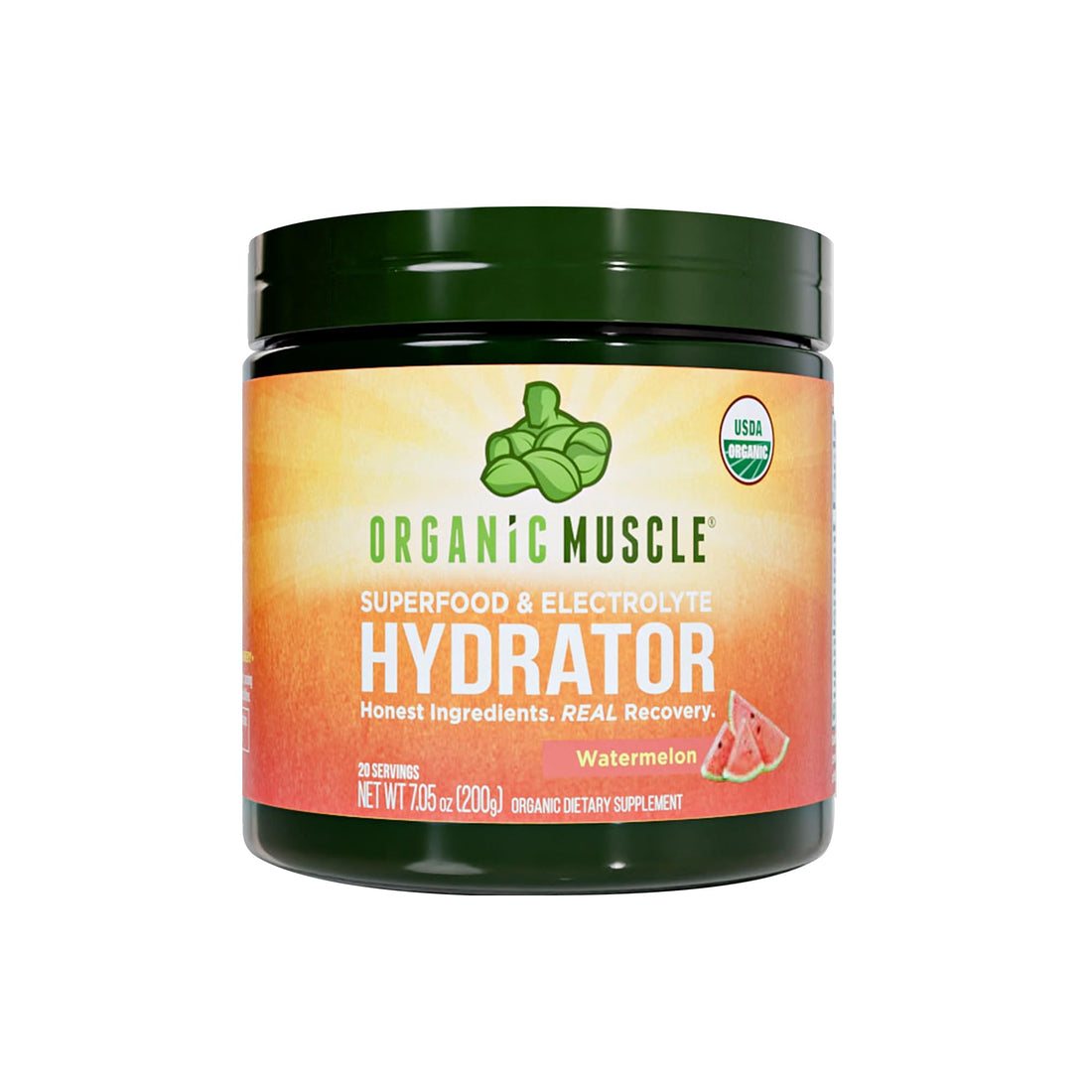 Organic Muscle Hydrator | Natural Electrolyte Powder for Peak Performance & Recovery - Watermelon Flavor, 20 Servings Organic Muscle buy supplements canada