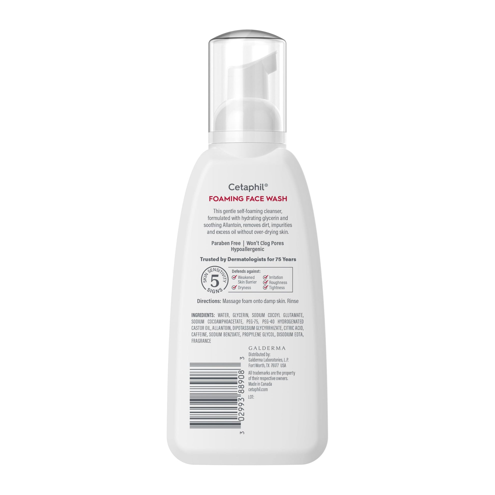 Cetaphil Redness Relieving Foaming Face Wash For Sensitive Skin, 8 Fl Oz, Gently Cleanses Cetaphil buy supplements canada