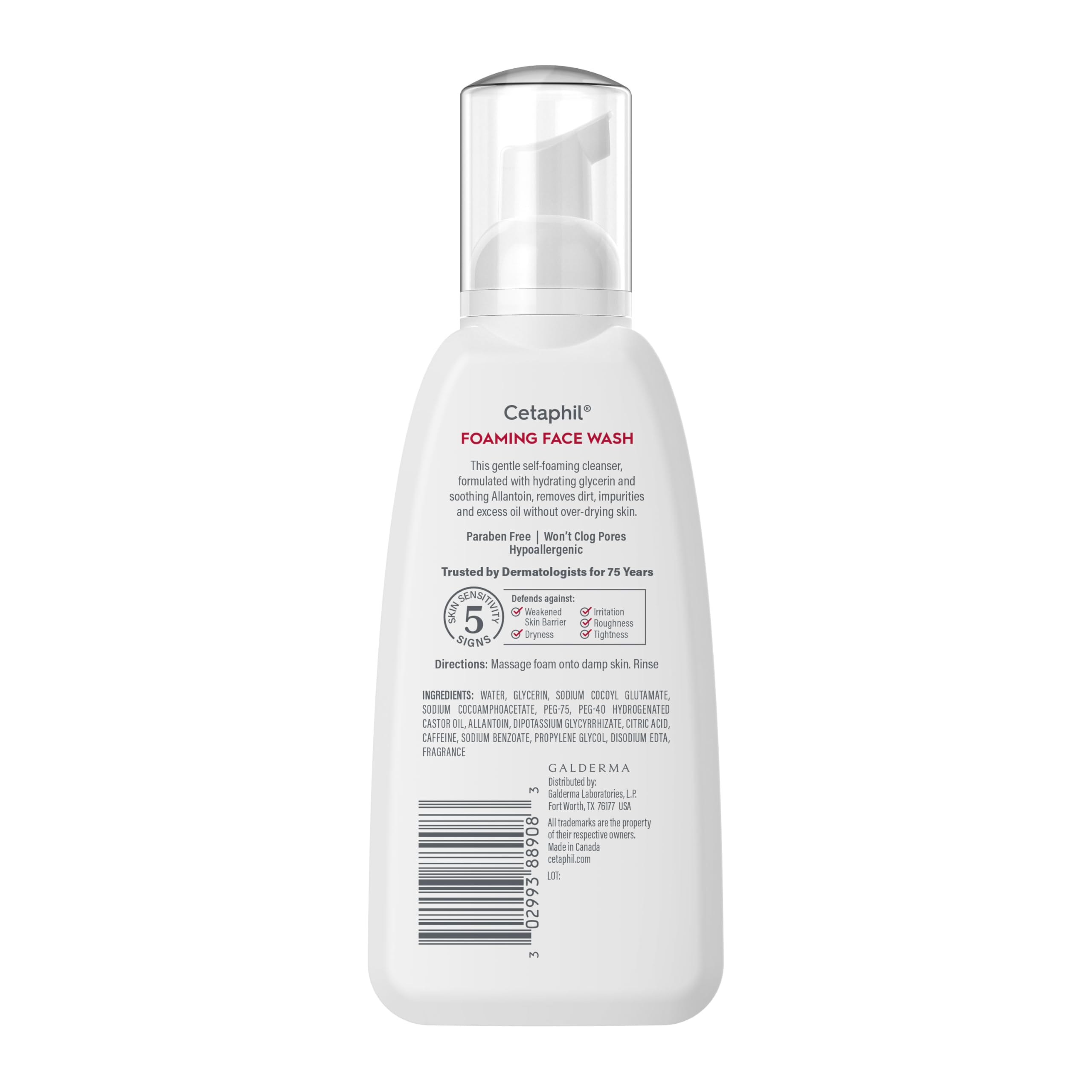 Cetaphil Redness Relieving Foaming Face Wash For Sensitive Skin, 8 Fl Oz, Gently Cleanses Cetaphil buy supplements canada