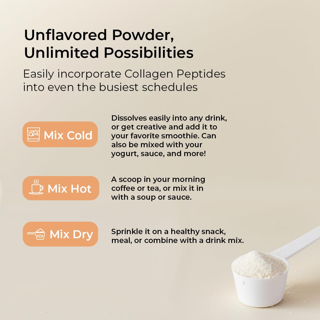 VitaMedica Collagen Peptides Powder for Women & Men - Healthy Hair, Skin, Nails, Bones and Joints - Hydrolyzed Types I & III, Grass-Fed, Pasture-Raised Protein, Zero Sugar - 30 Servings VitaMedica buy supplements canada