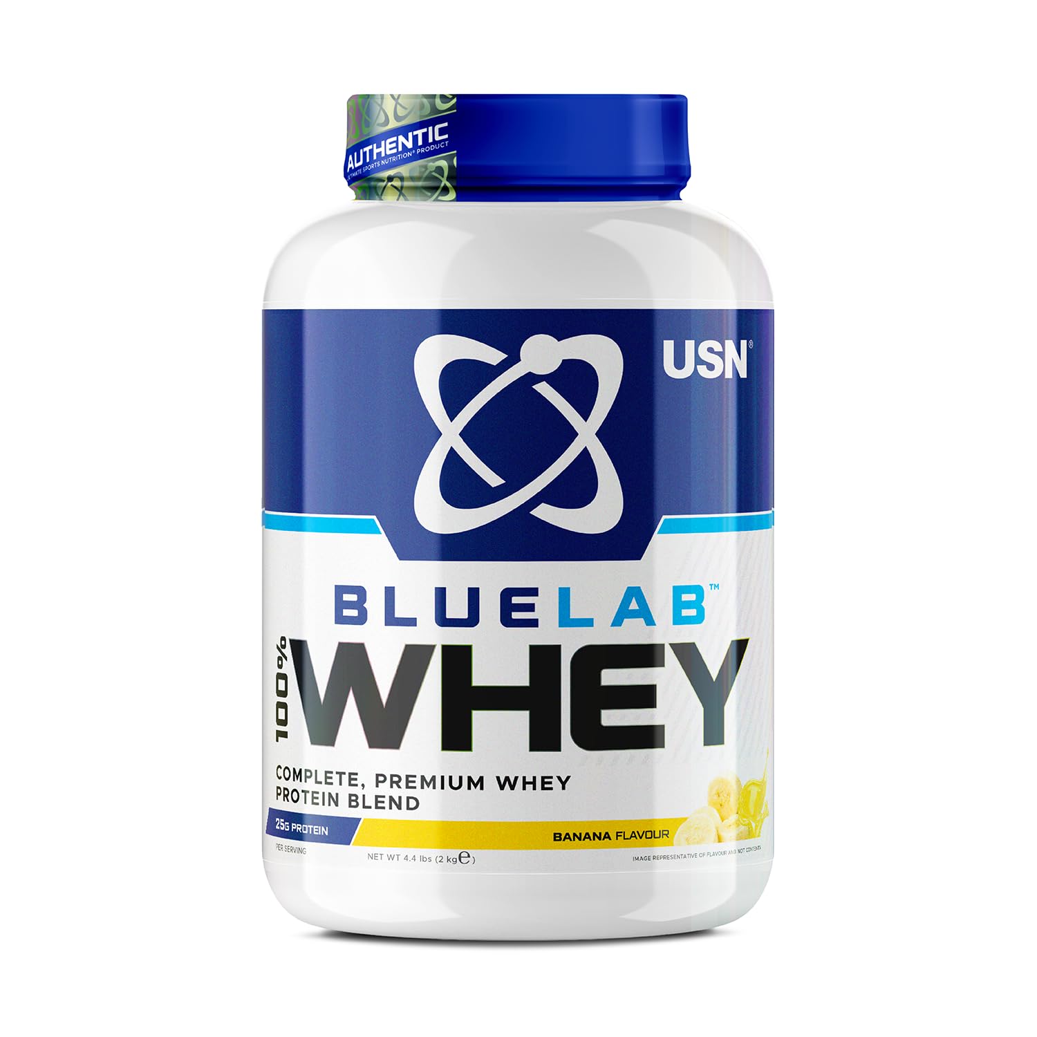 USN Blue Lab Whey Protein Powder: Banana - Whey Protein 2kg - Post-Workout USN buy supplements canada