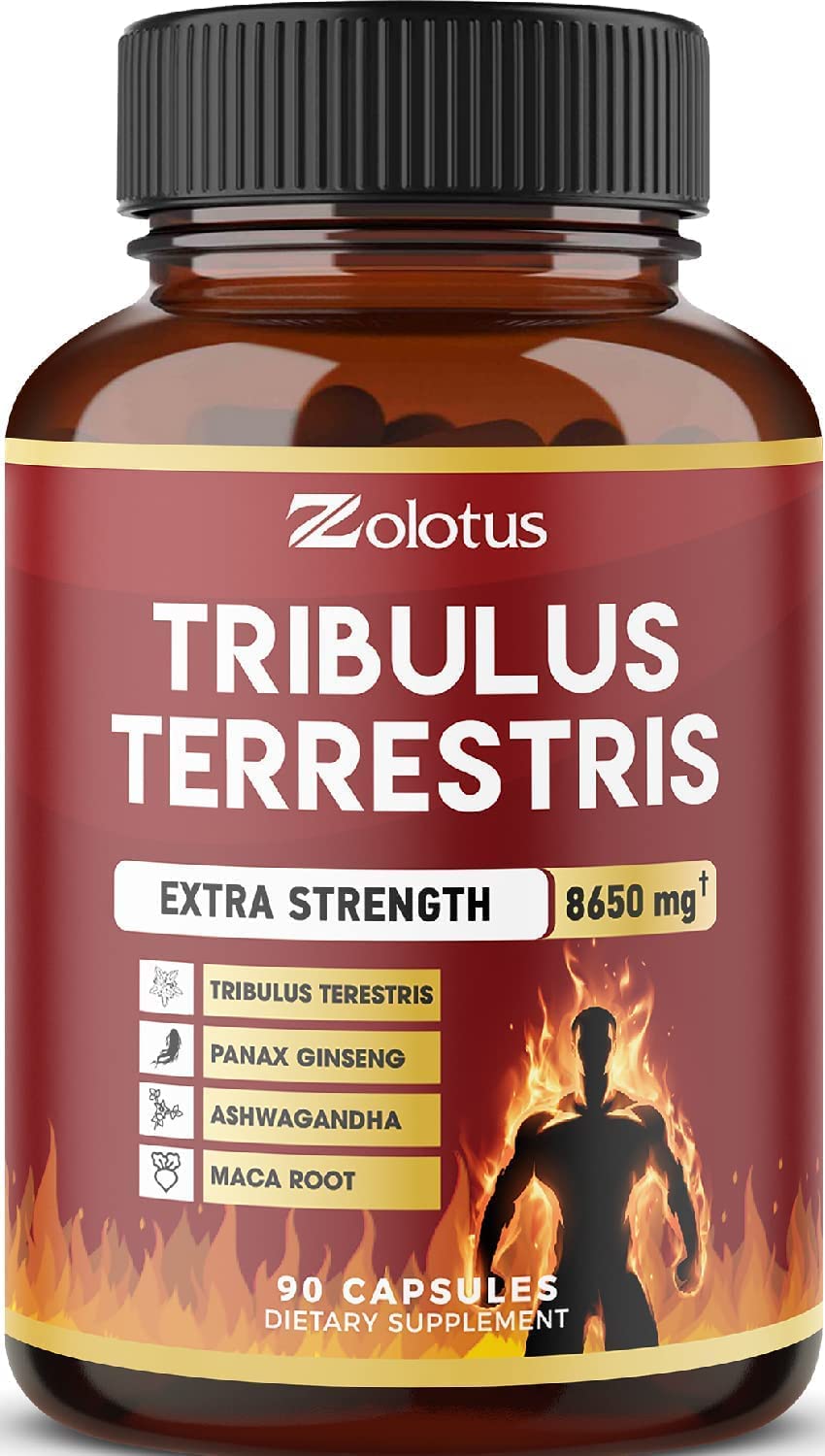 Zolotus Tribulus Terrestris, 8650mg Per Capsule, High Potency with Ashwagndha Zolotus buy supplements canada