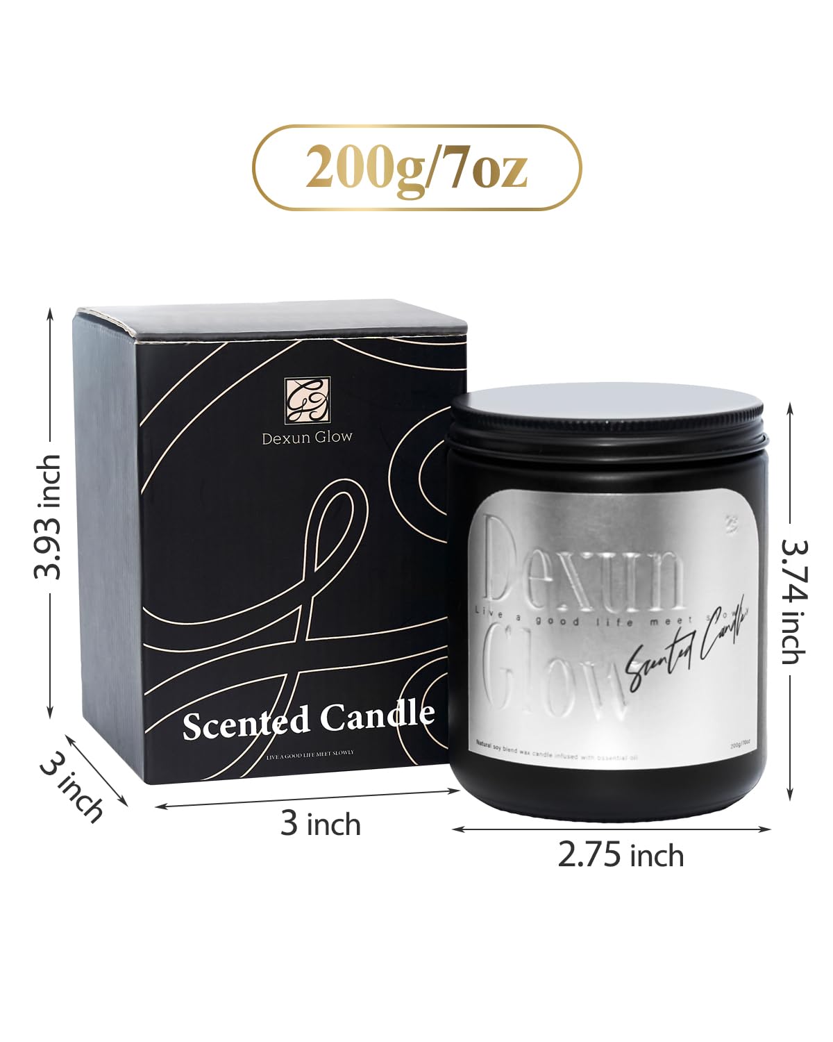 Aromatherapy Candle, Handcrafted with Natural Soy Wax and Essential Oils for Home Scented Appreciation Dexun Glow buy supplements canada