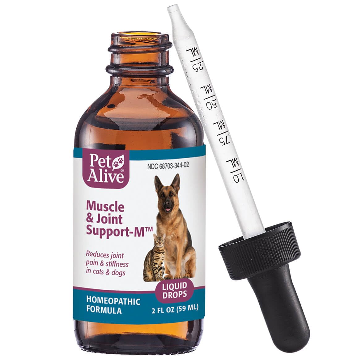 PetAlive Muscle and Joint Support-M - Natural Homeopathic Formula for Joint Pain and Stiffness in Pets - Supports Joint Health and Movement in Dogs and Cats - 59 mL PetAlive buy supplements canada