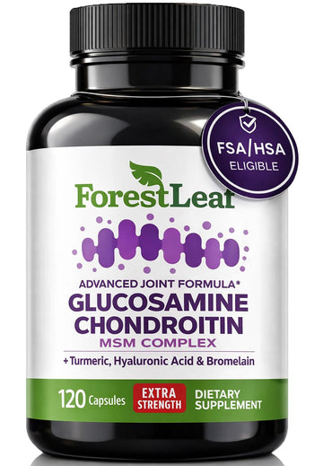 ForestLeaf Glucosamine Chondroitin MSM Joint Supplement Complex - 1200mg - 120 Caps ForestLeaf buy supplements canada