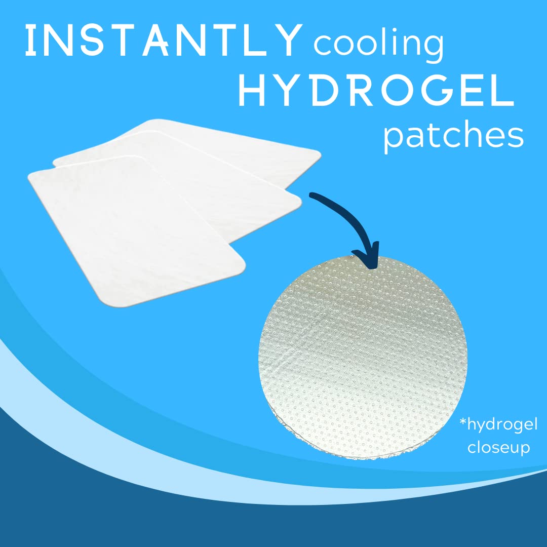 Medagel Migraine Relief Patch, Cooling Patches for Migraine, Fever, Hormone, & Headaches, Mess & Odor-Free Hydrogel Cooling, Made in The USA, 1 Pack (4 x Patches) White Medagel buy supplements canada